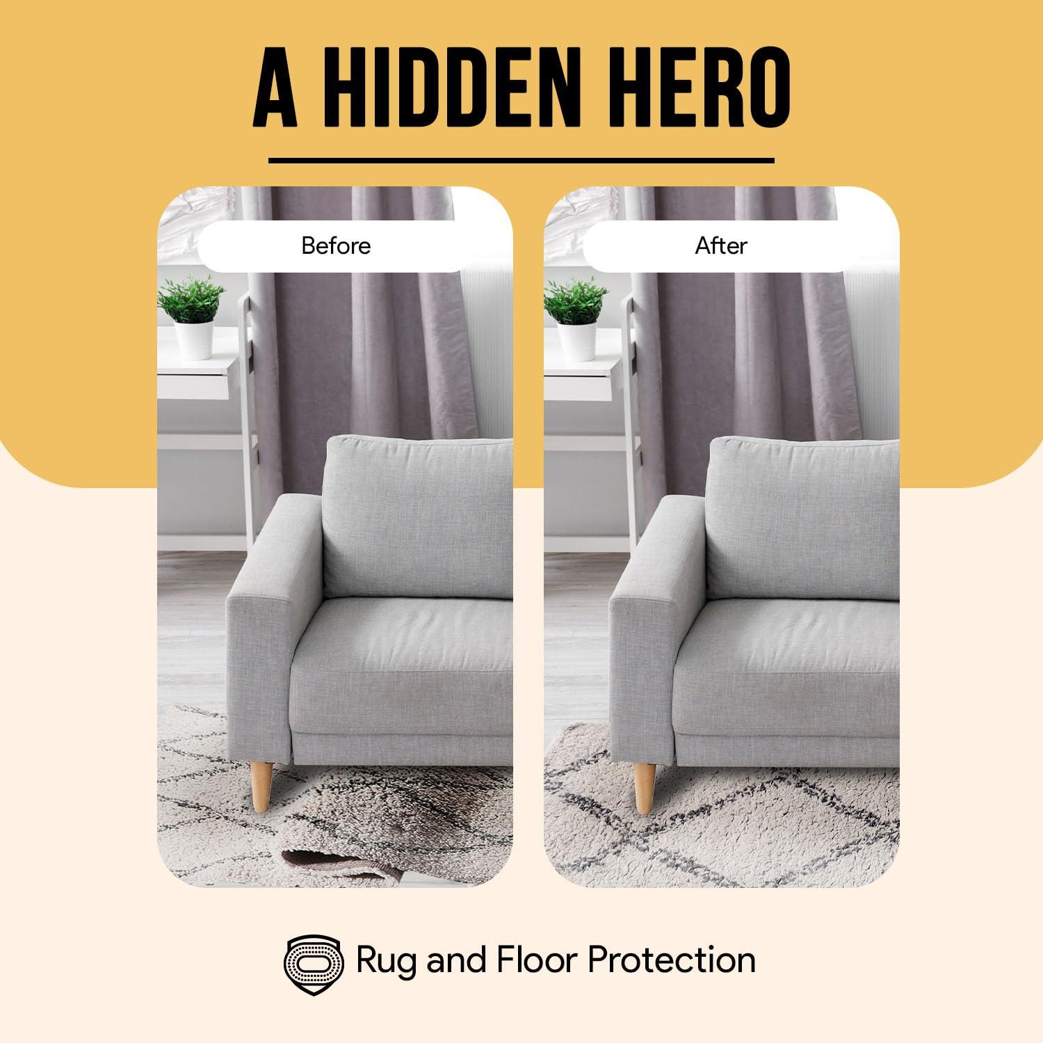 Premium Felt Rug Pad 5x8 Feet, Thick Rug Pads for Hardwood Floors, Laminate, Vinyl, Stone, Carpet & Tile, Under Rug Padding