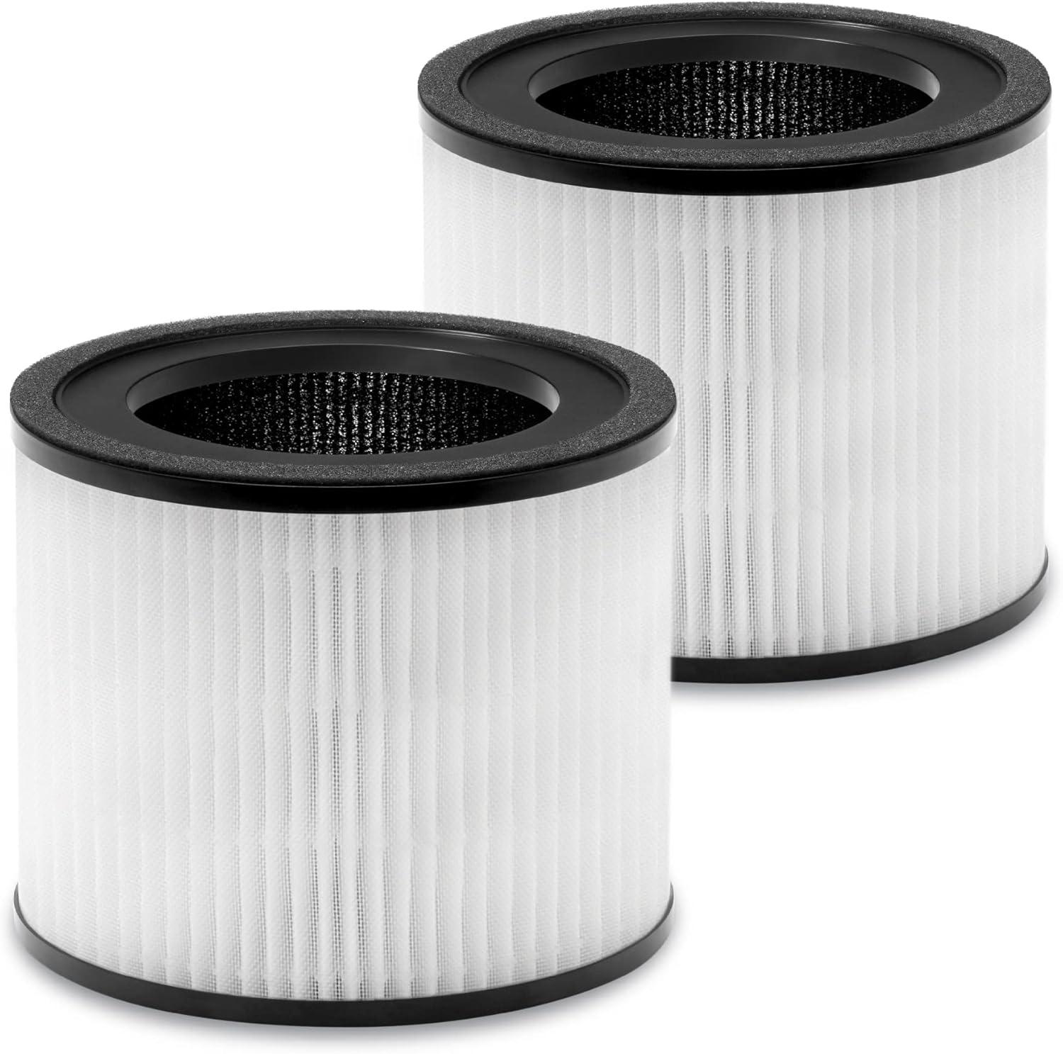 H13 HEPA Activated Carbon Air Purifier Replacement Filters, 2-Pack