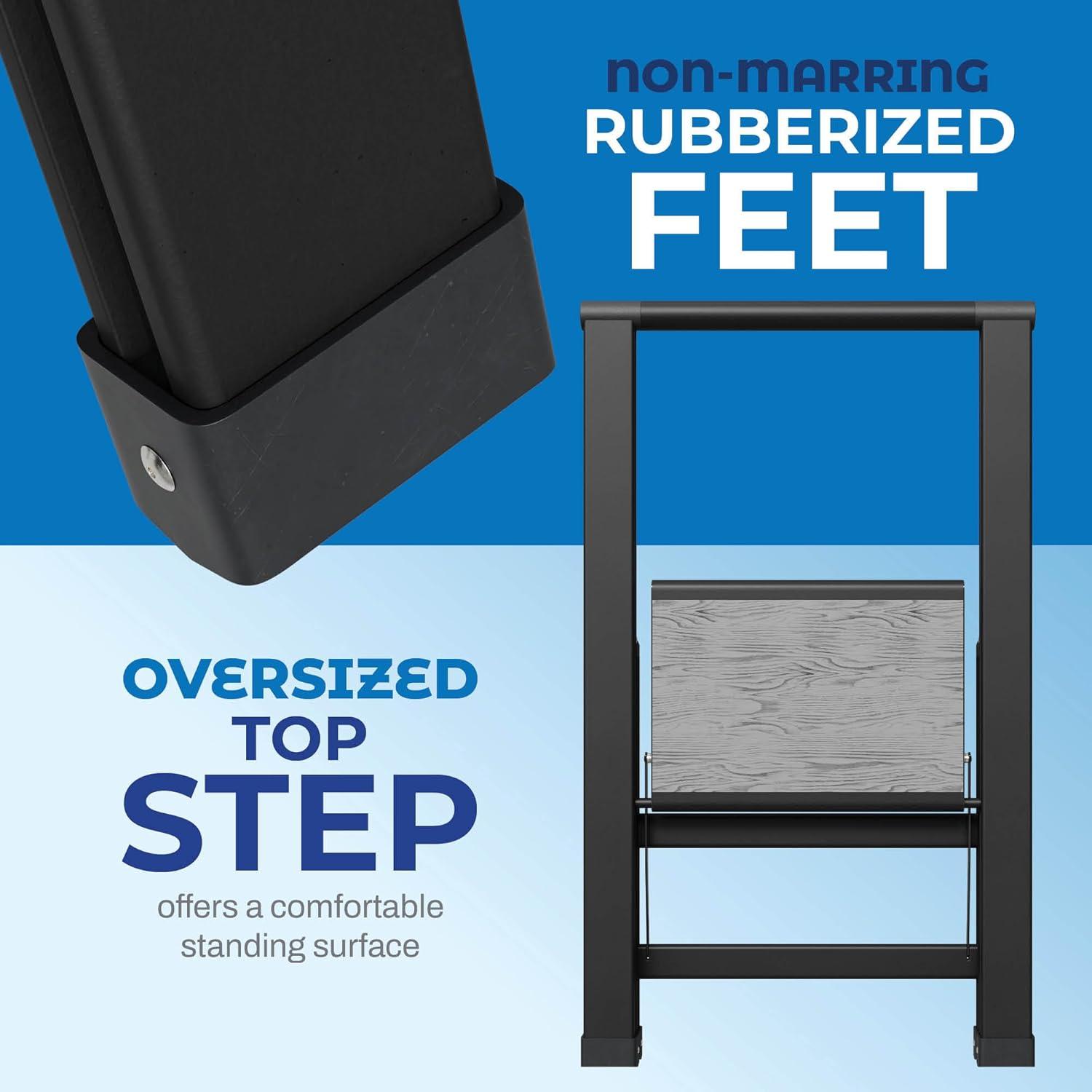 Sorfey Step Ladders 1 - Step Steel Lightweight Folding Step Stool