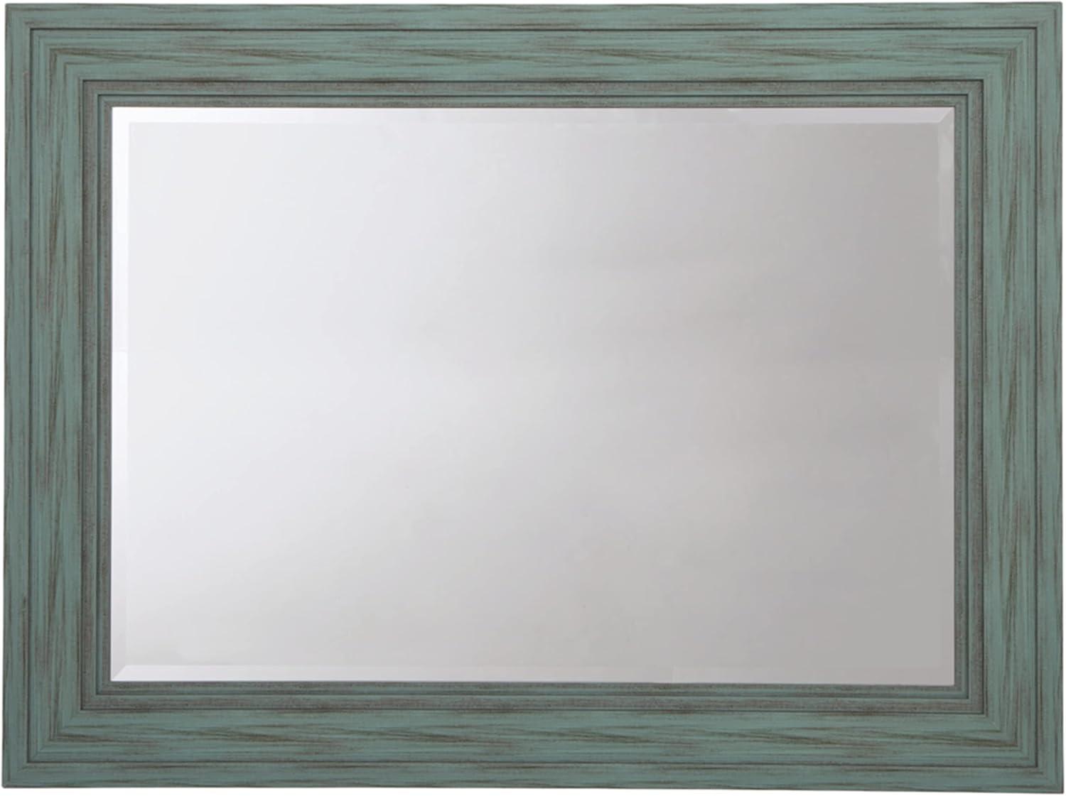 Signature Design by Ashley Casual Jacee Accent Mirror  Antique Teal