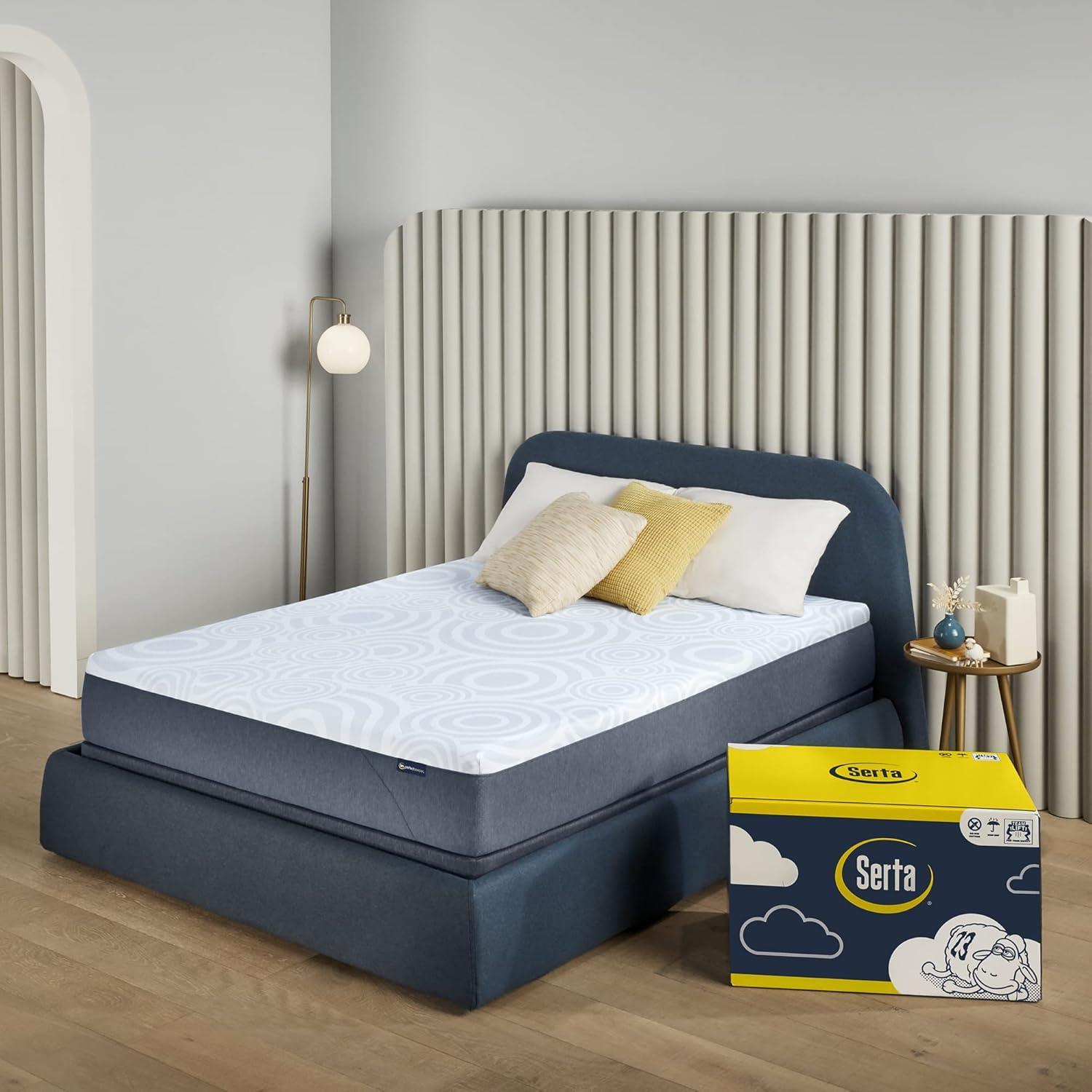 Serta Perfect Sleeper Nestled Night Medium Firm 10" Memory Foam Mattress