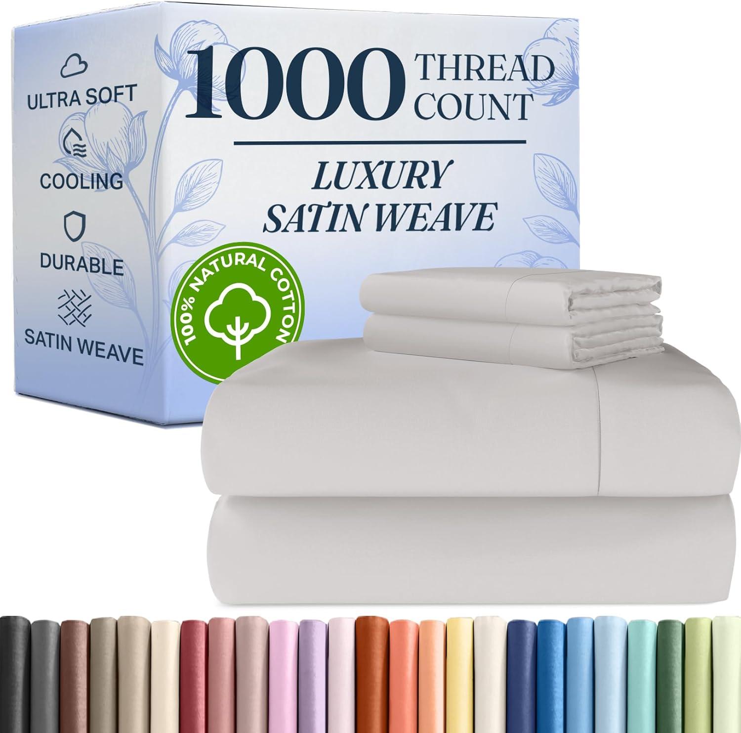 CGK Linens Hotel Quality 1000 Thread Count 100% Cotton Sheet Set