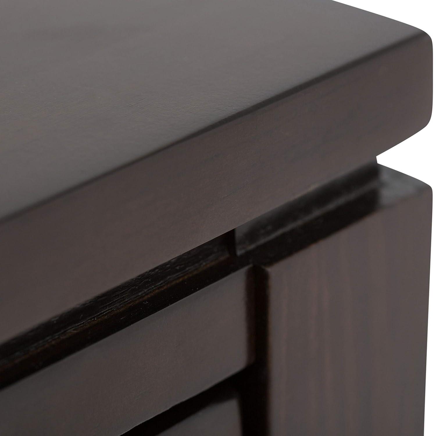 Simpli Home Cosmopolitan 38"W Solid Wood Storage Console Table with 2 Drawers