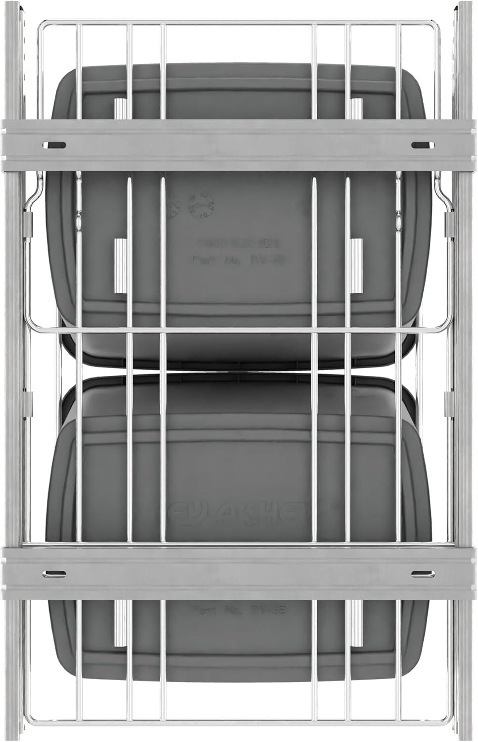 Rev-A-Shelf Double Sliding Pull-Out Waste Bin Containers