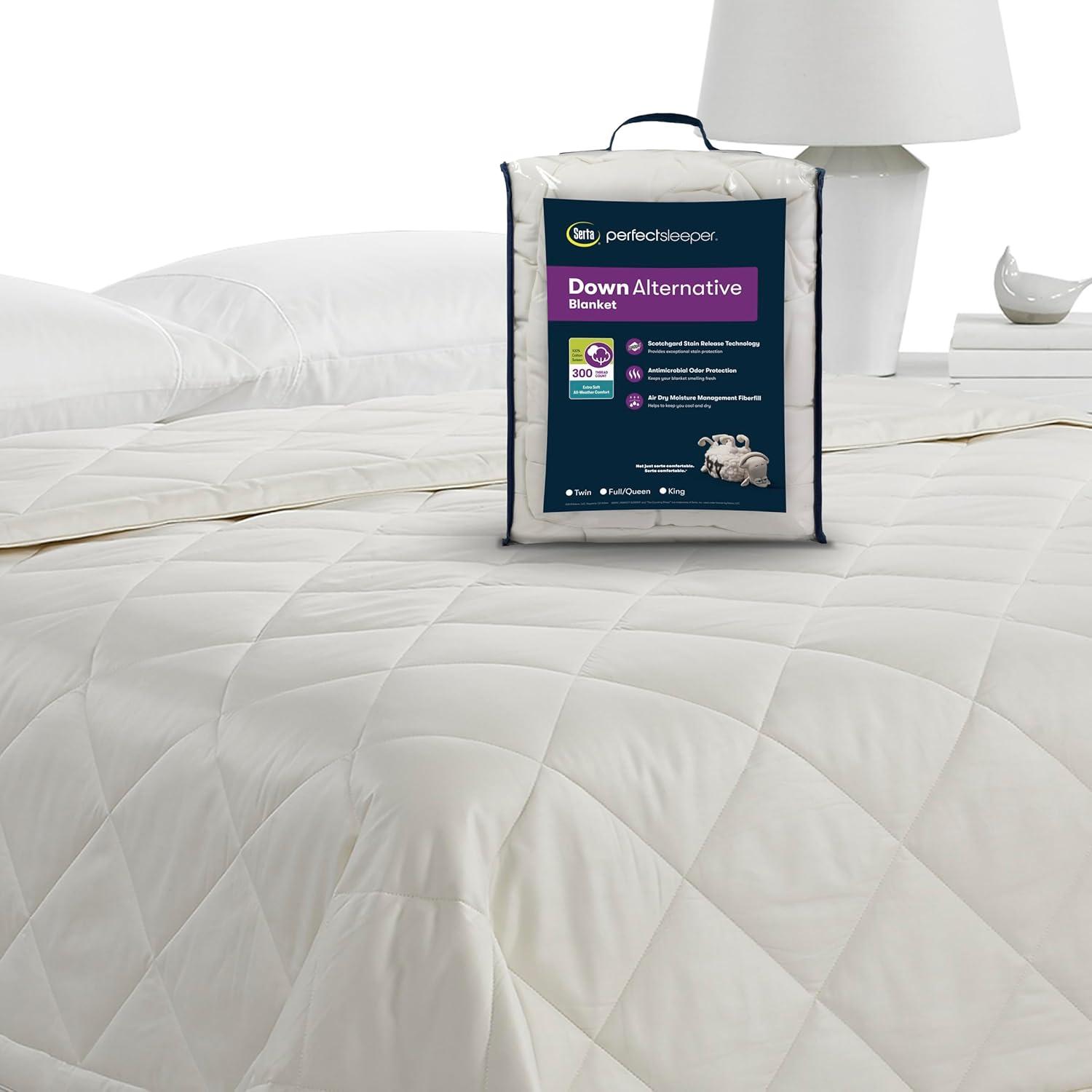 300 Thread Count Down Alternative Quilted Bed Blanket - Serta