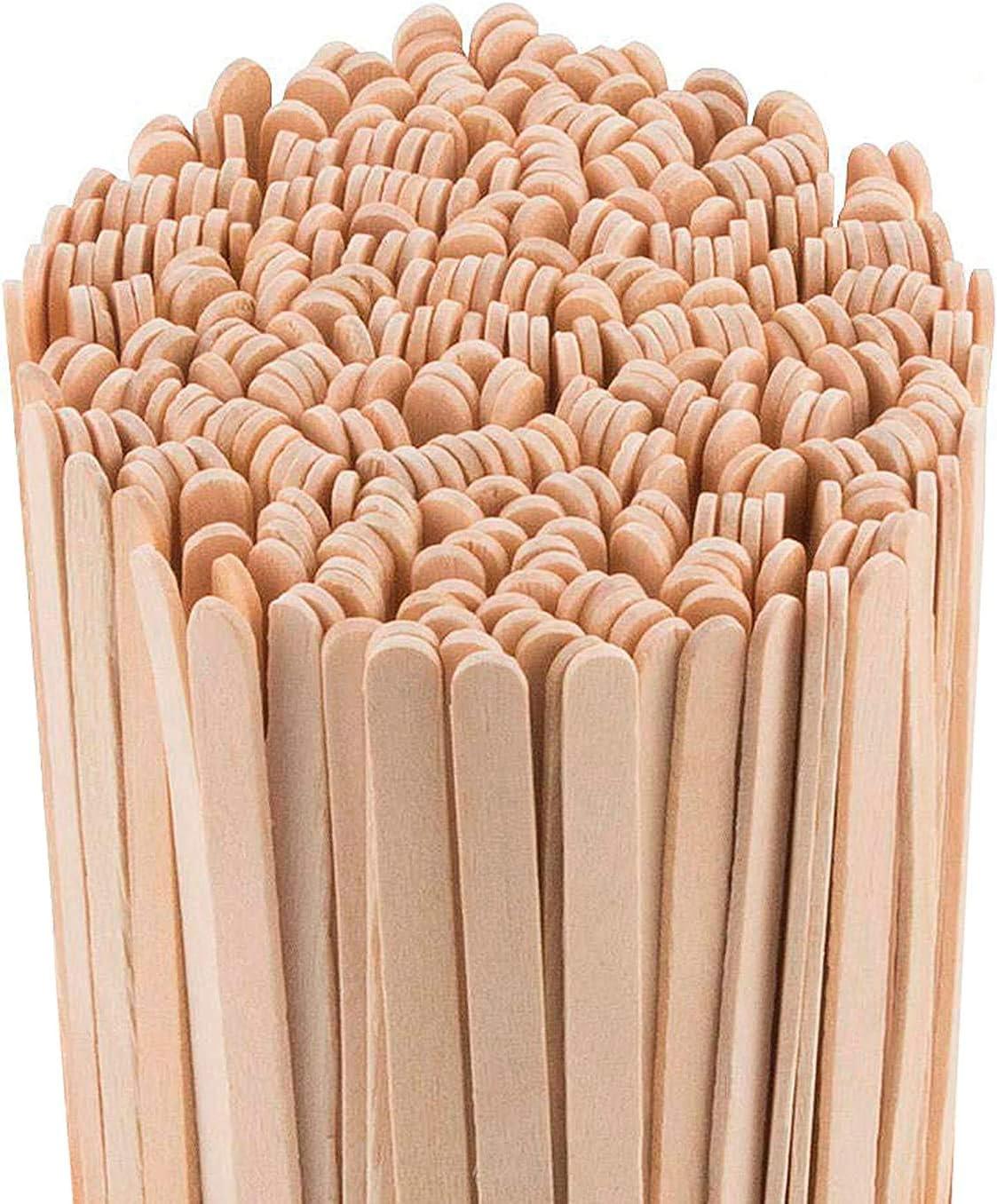 GUSTO 7.5" Wooden Coffee Stirrers Wood Stir Sticks for Coffee Bar, 1000-Pack