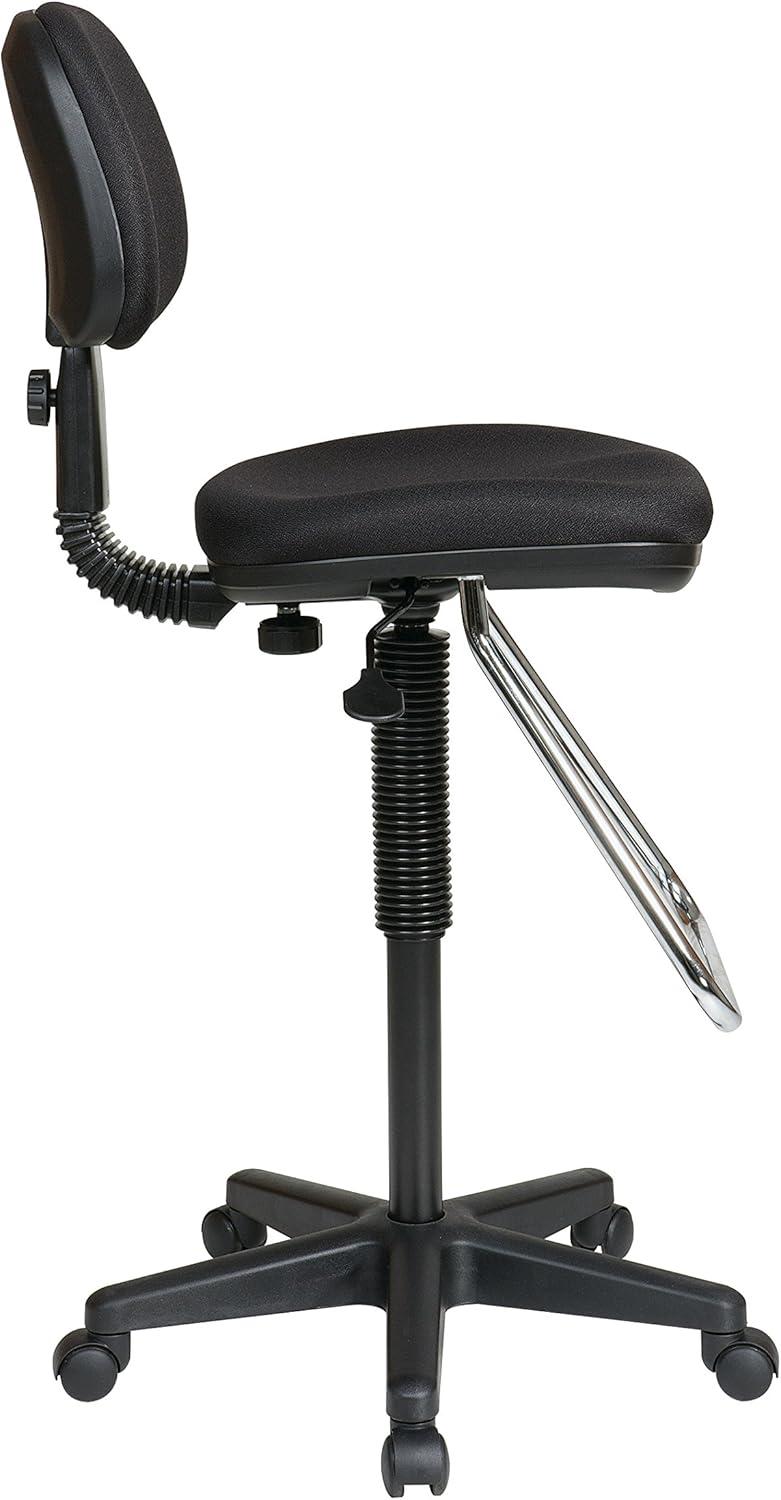 Polyester Blend Drafting Chair with Headrest