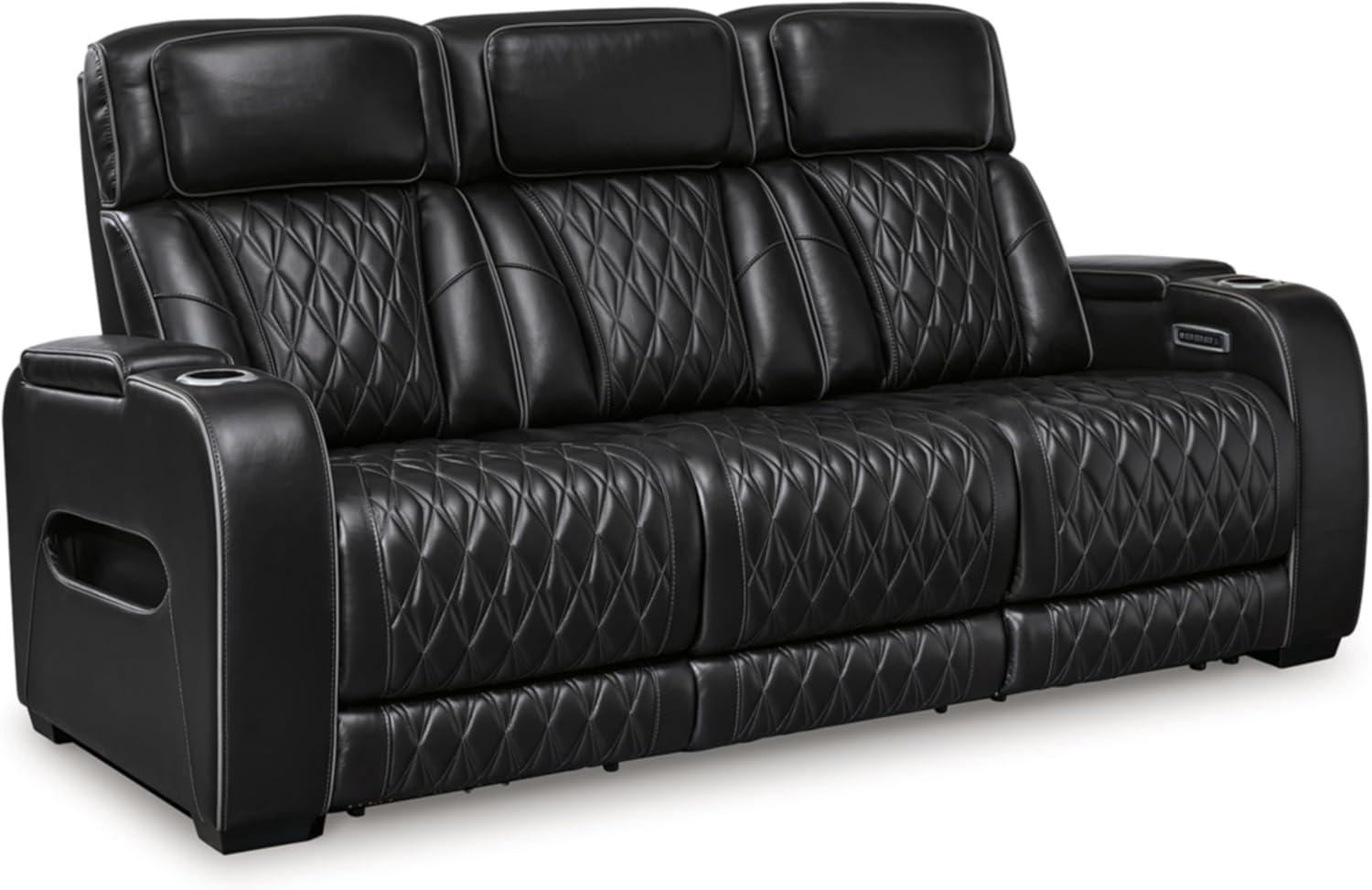 Ashley Furniture Boyington Black Power Reclining Sofa