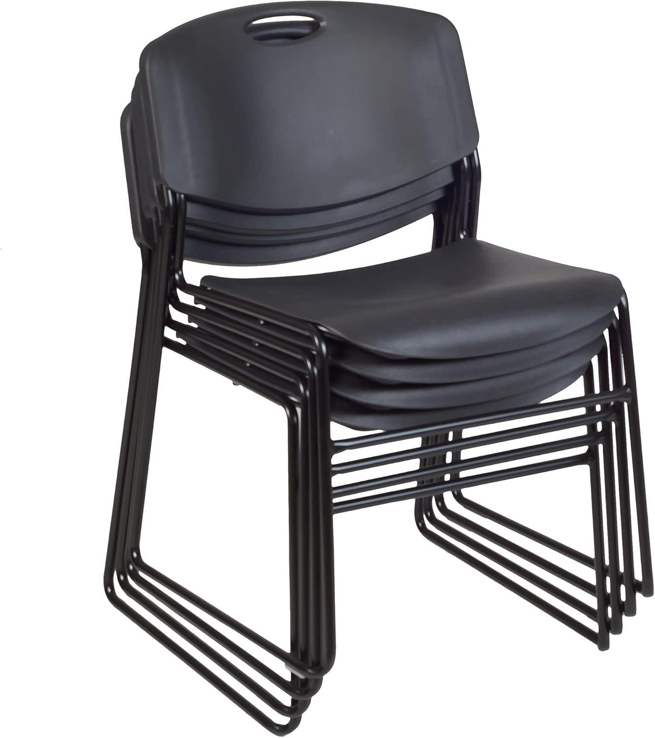 Regency  Zeng Stack Chair, Black - Pack of 4