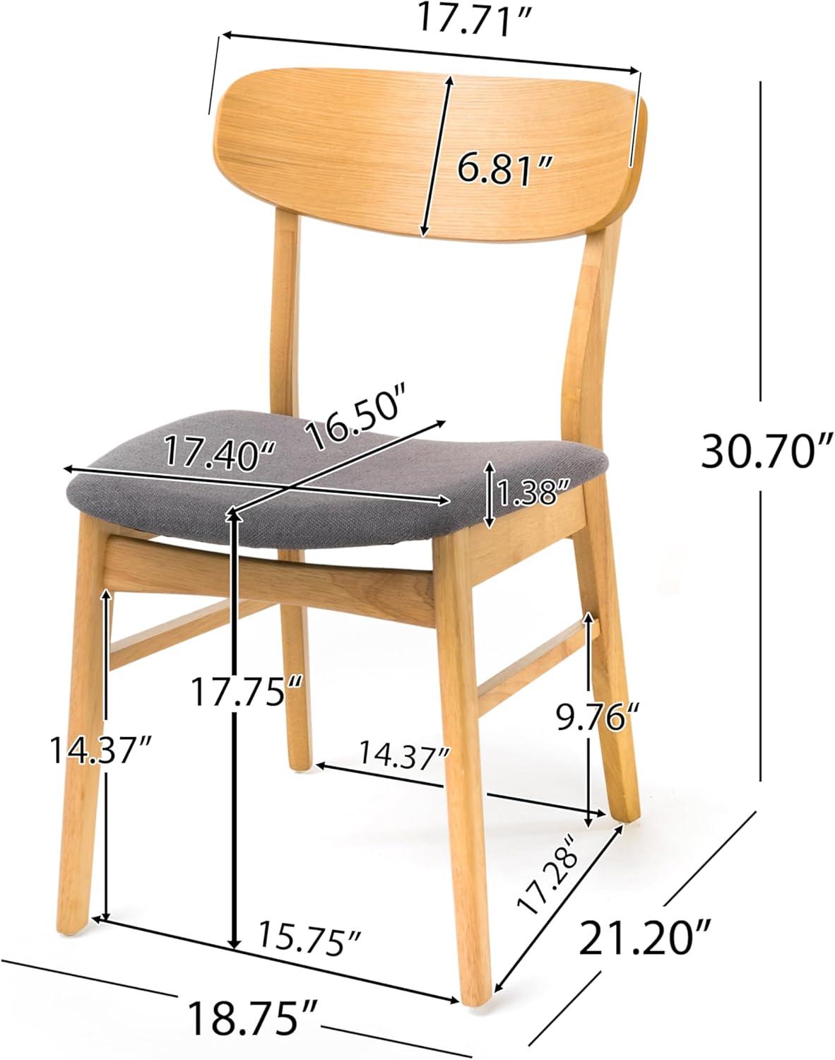 George Oliver Barros 18'' H Upholstered Side Chair (Set of 2)
