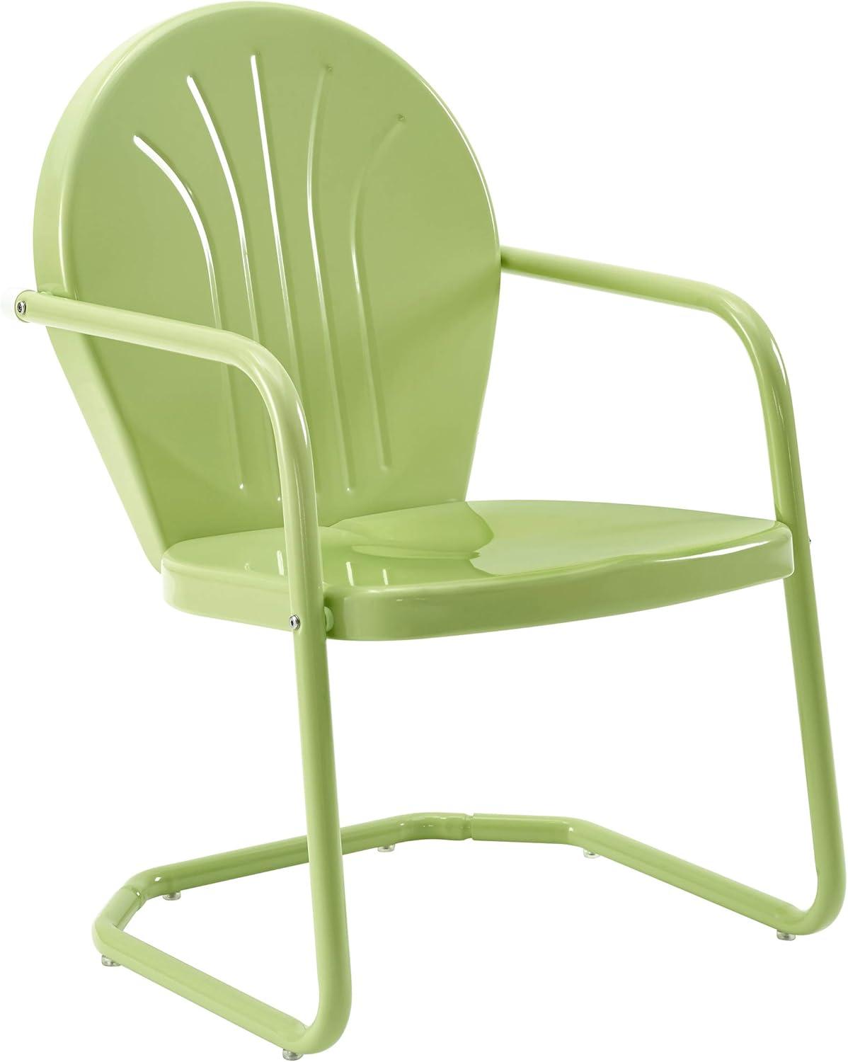 Key Lime Retro Metal Outdoor Lounge Chair