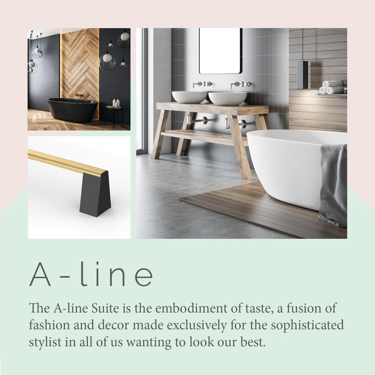 A-Line 24" Towel Bar | Wall Mounted Towel Bar For Bathroom