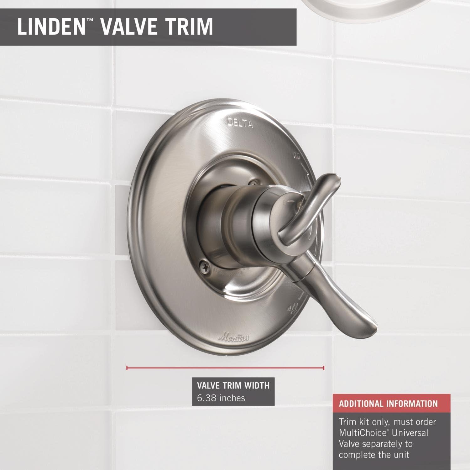 Delta Linden MonitorÃÂ® 14 Series Valve Only Trim in Stainless T14094-SS