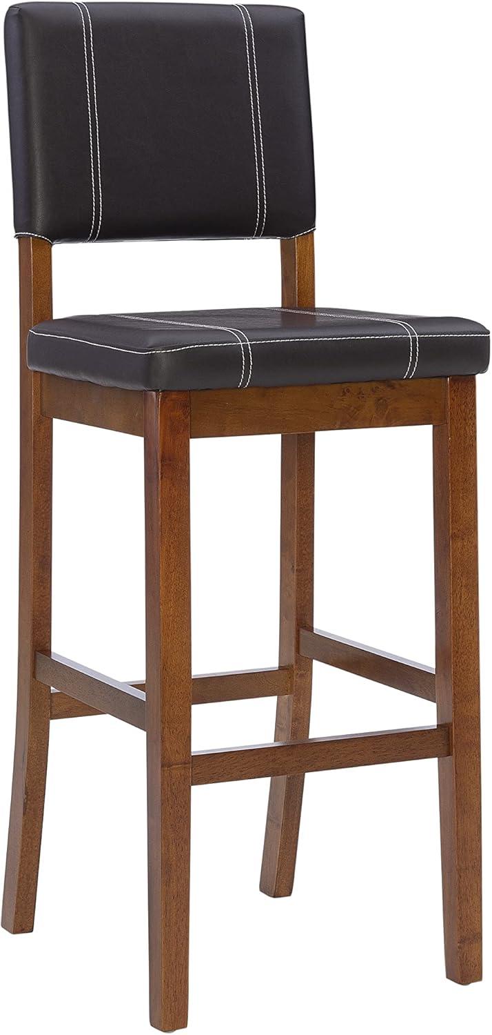 Milano Padded Barstool Upholstered Seat & Back - Linon