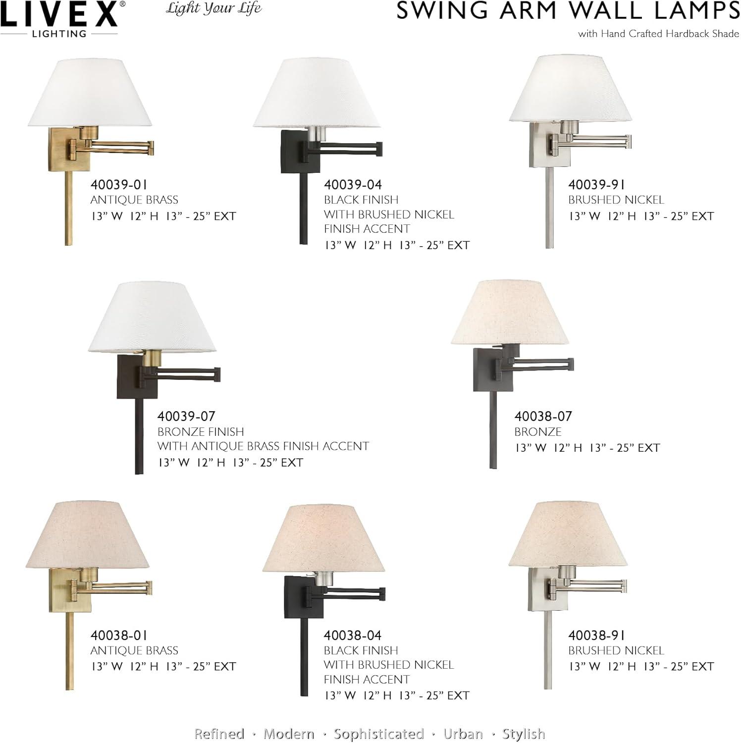 Livex Lighting 1 - Light Wall Light in  Bronze/Antique Brass