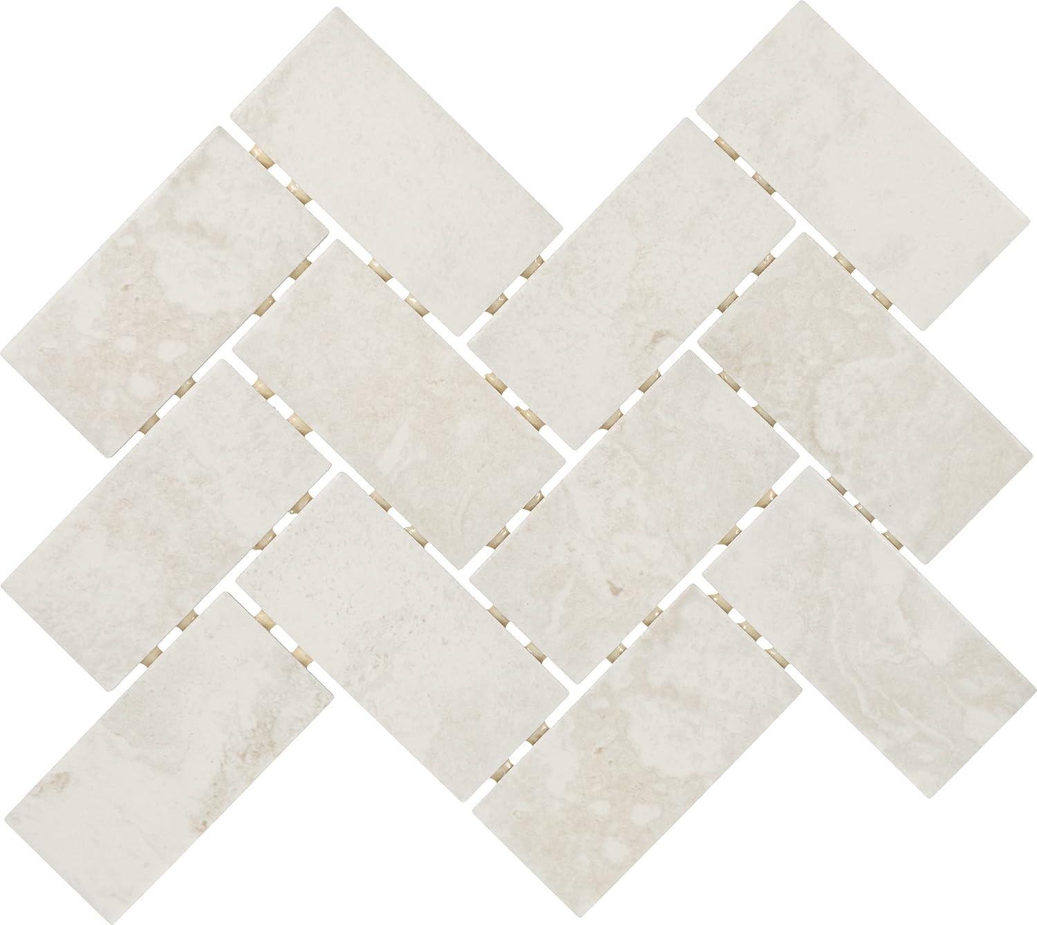 Archaia 2" x 4" Porcelain Chevron Mosaic Tile