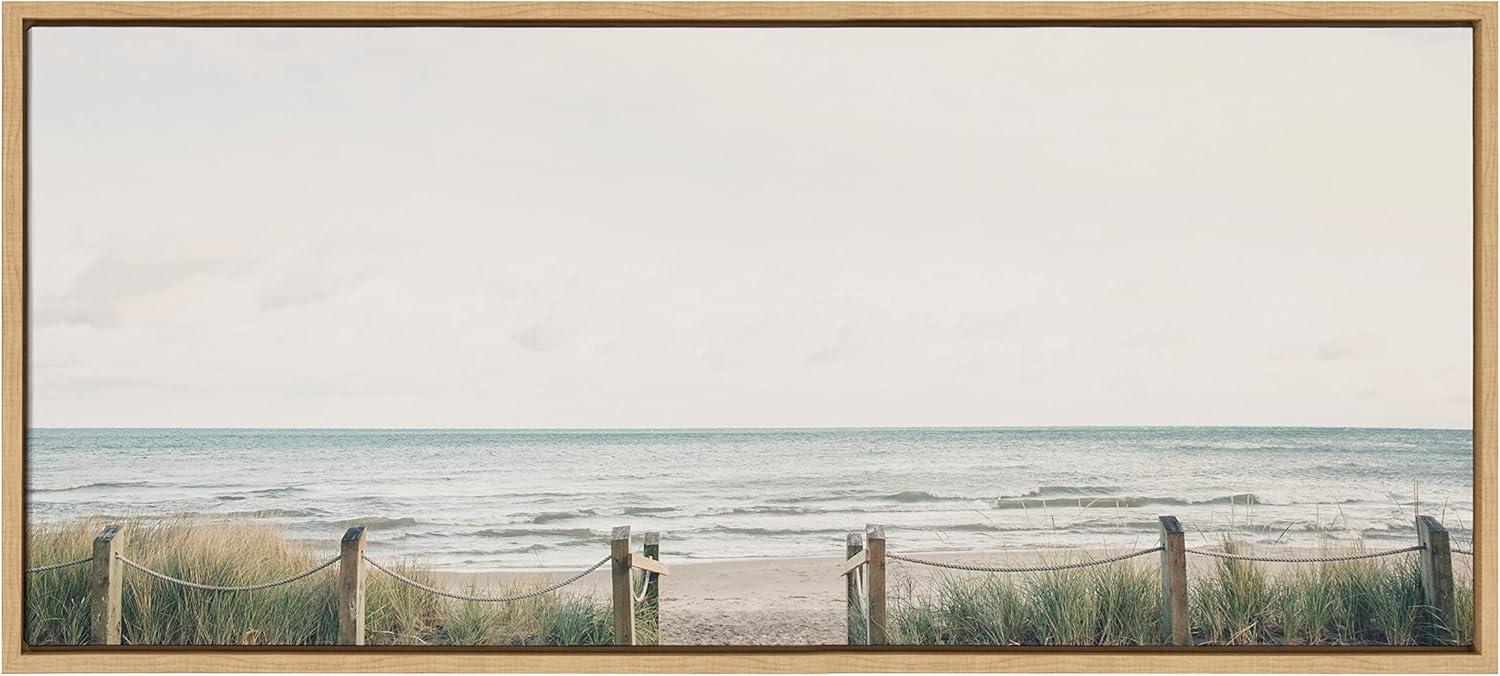 Sylvie Pale Sky Framed Canvas by F2 Images - Kate & Laurel All Things Decor