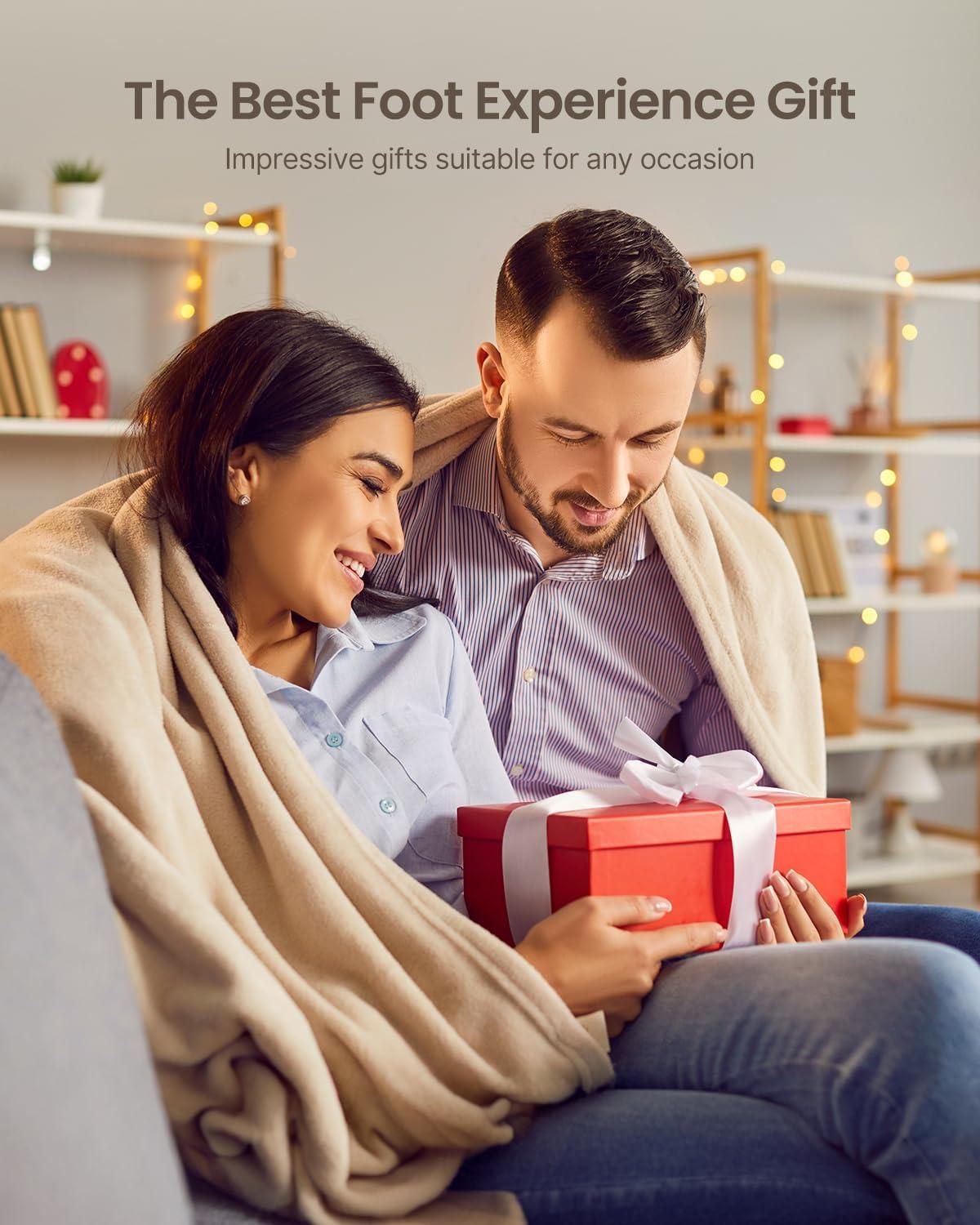 Renpho Shiatsu Foot Massager with Heat for Tired Foot Blood Circulation up to size 11, Black,Fathers Day & Birthday Gifts for Mom Dad Men