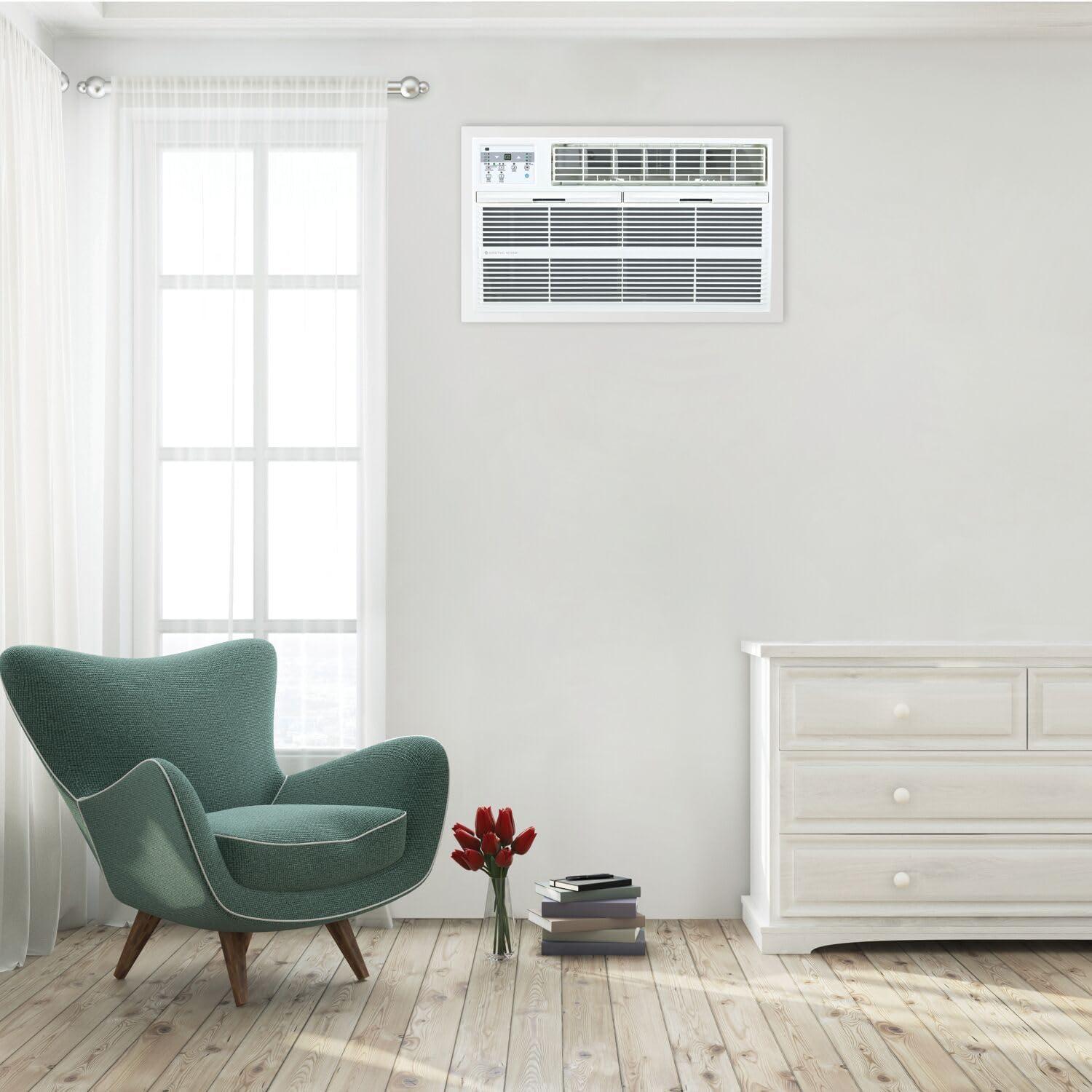 Arctic Wind 12000 BTU Through The Wall Air Conditioner for 550 Square Feet with Heater and Remote Included