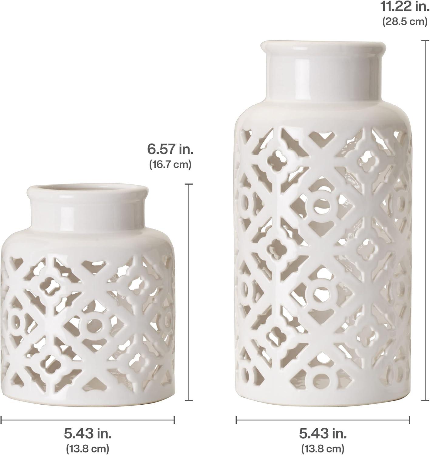 Elements Elements 2 Piece Ceramic Table Vase Set