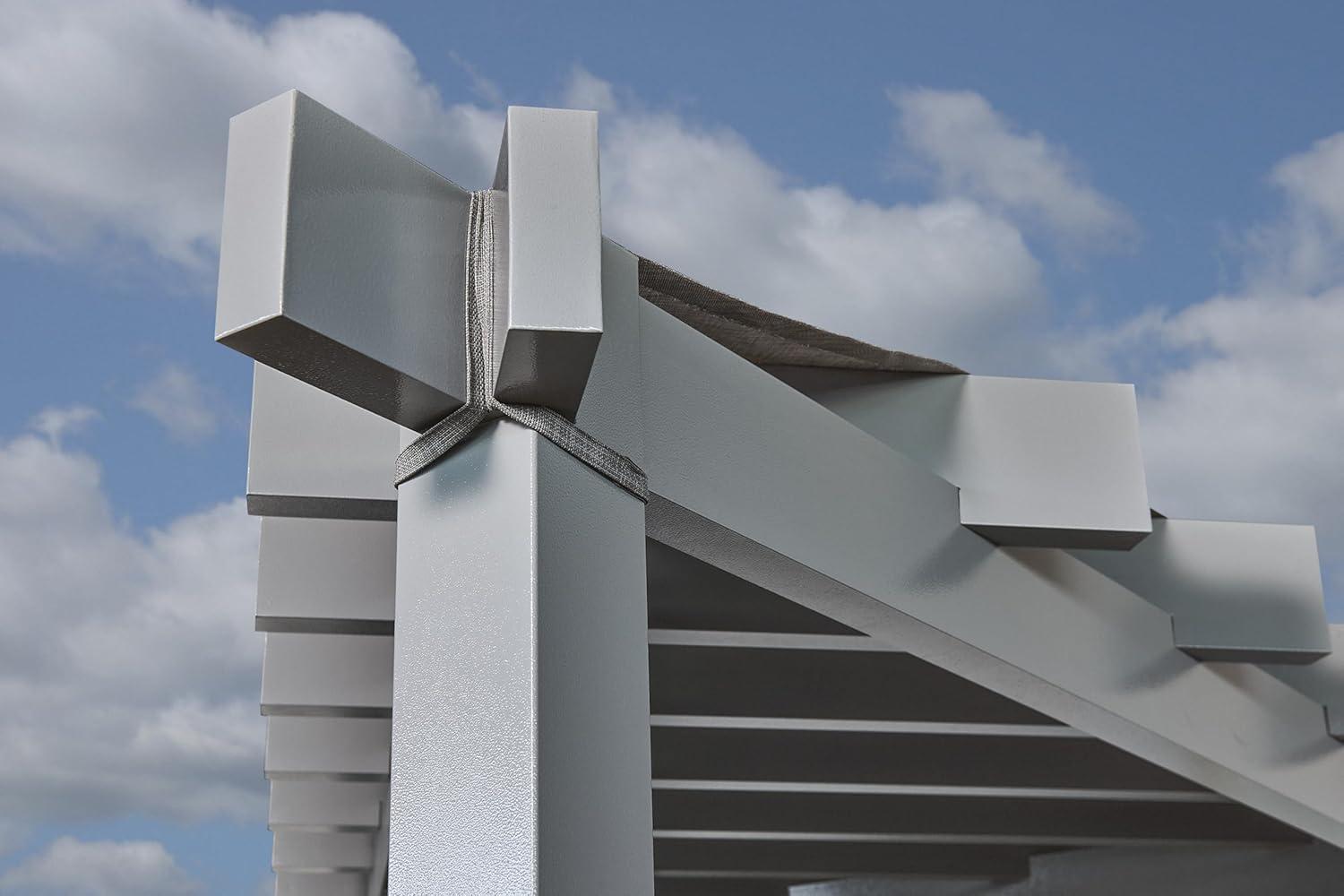 Sojag Sojag Lima Grey 10 x 10 ft. Rustproof Aluminum Frame Pergola