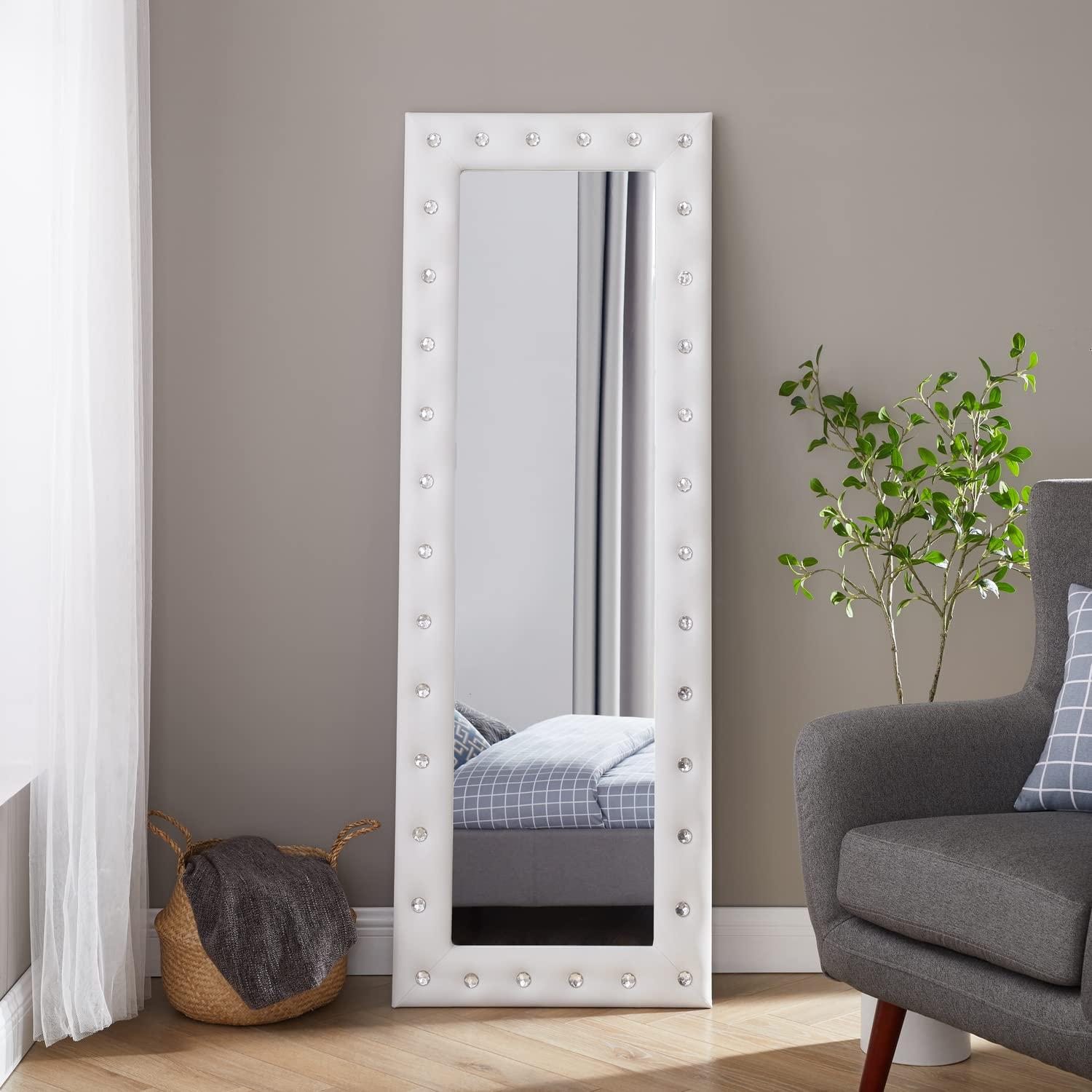 Naomi Home Maisie Modern Aluminum Mirror White