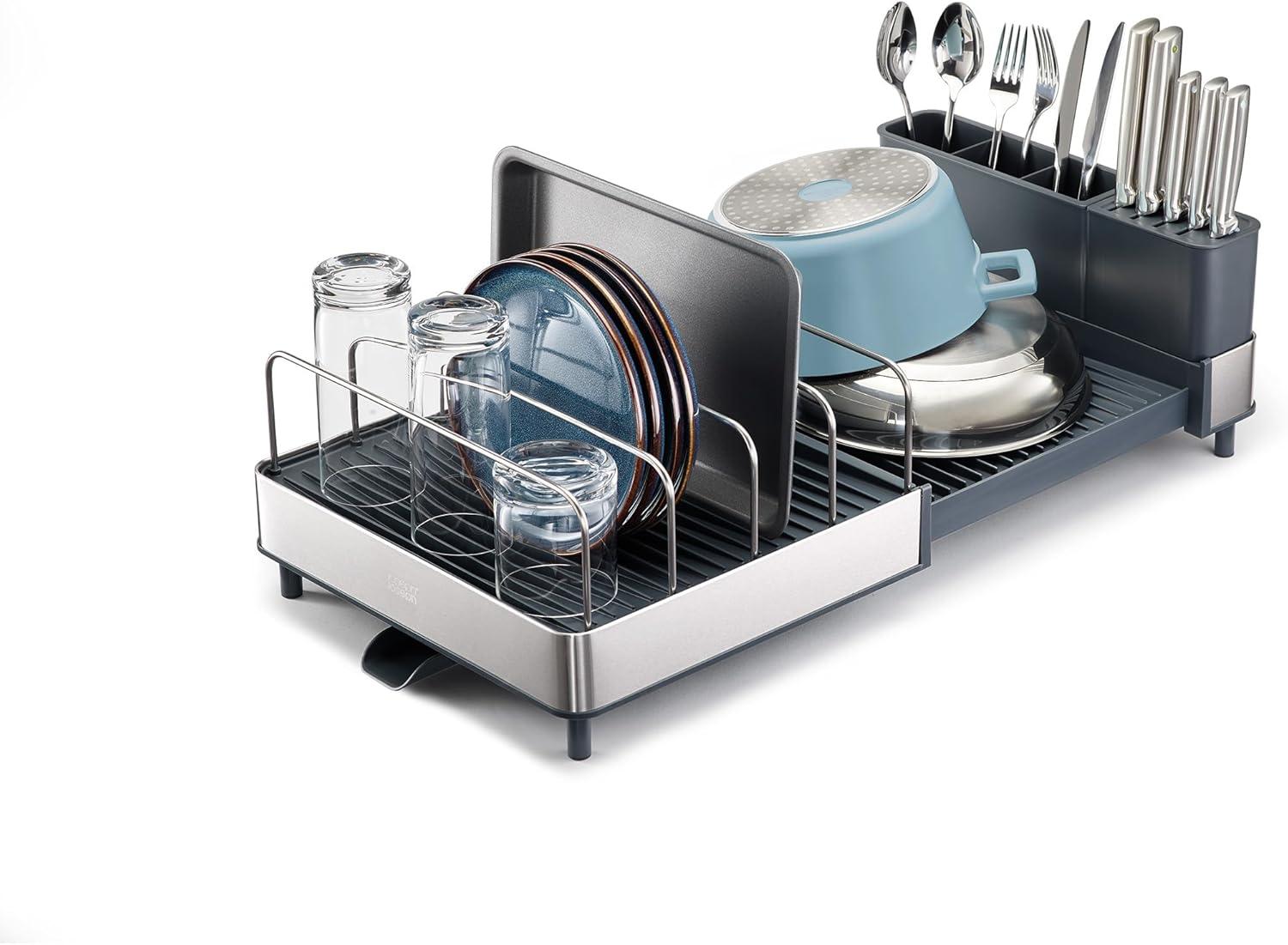 Joseph Joseph Extend Max Steel Expanding Dish Rack for Cookware