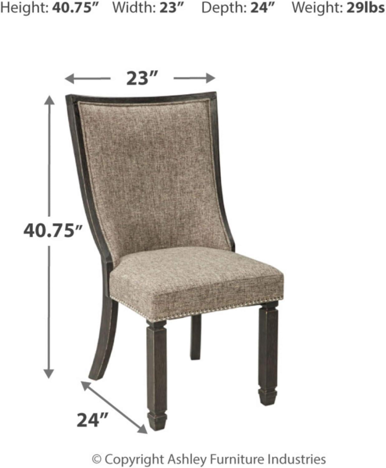 Ervand Side Chair in Grayish Brown