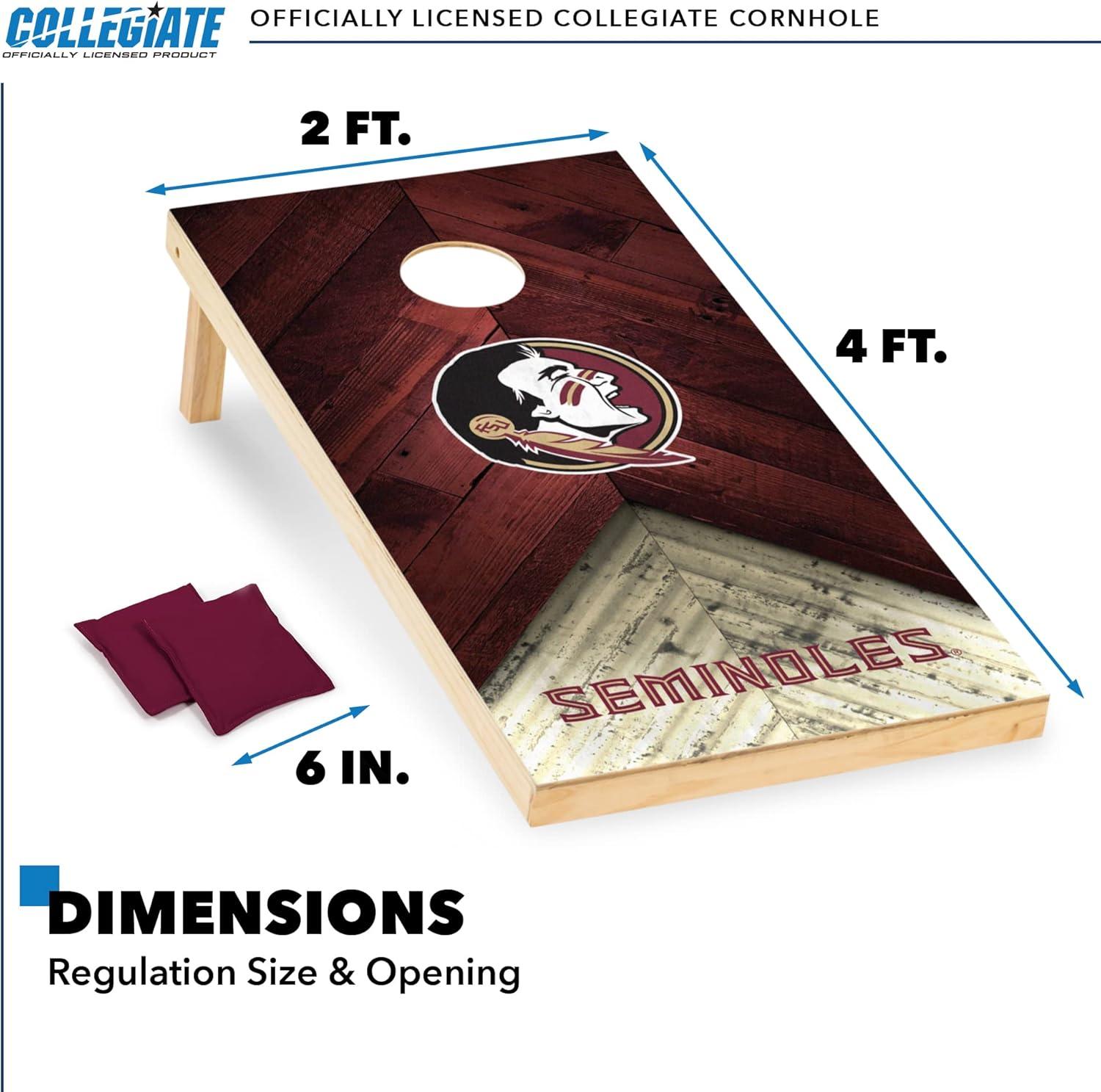 NCAA Florida State Seminoles 2'x4' Wood Cornhole Set