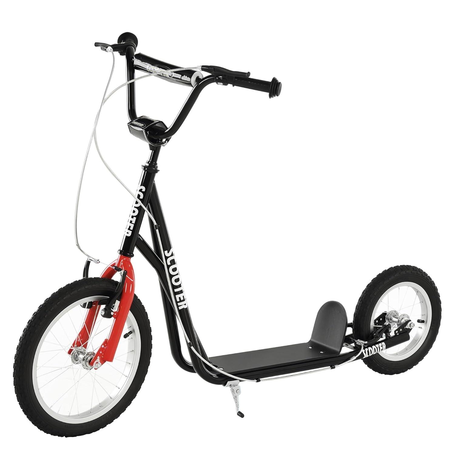 Green Adjustable Steel Frame Youth Kick Scooter