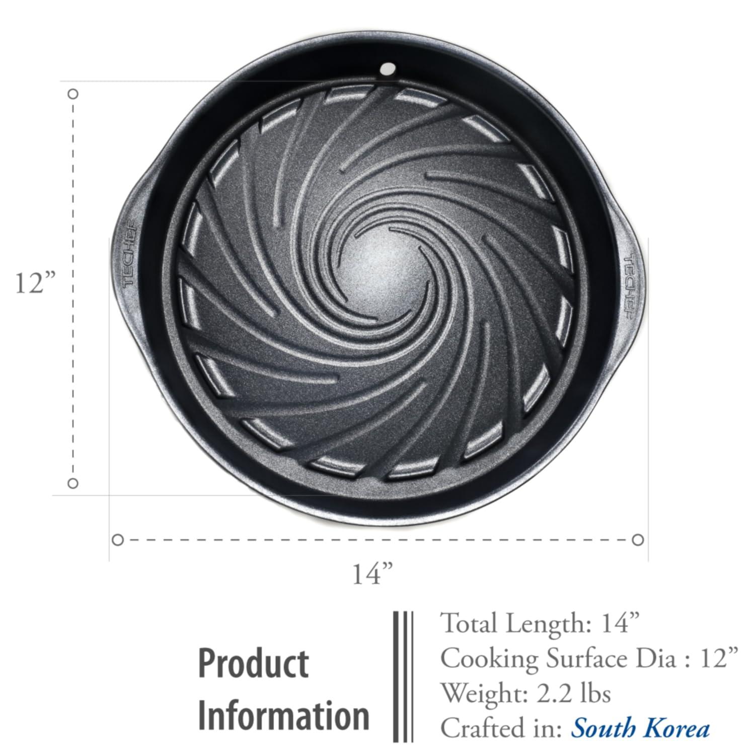 TECHEF Stovetop K-BBQ Non-Stick Grill Pan / Black
