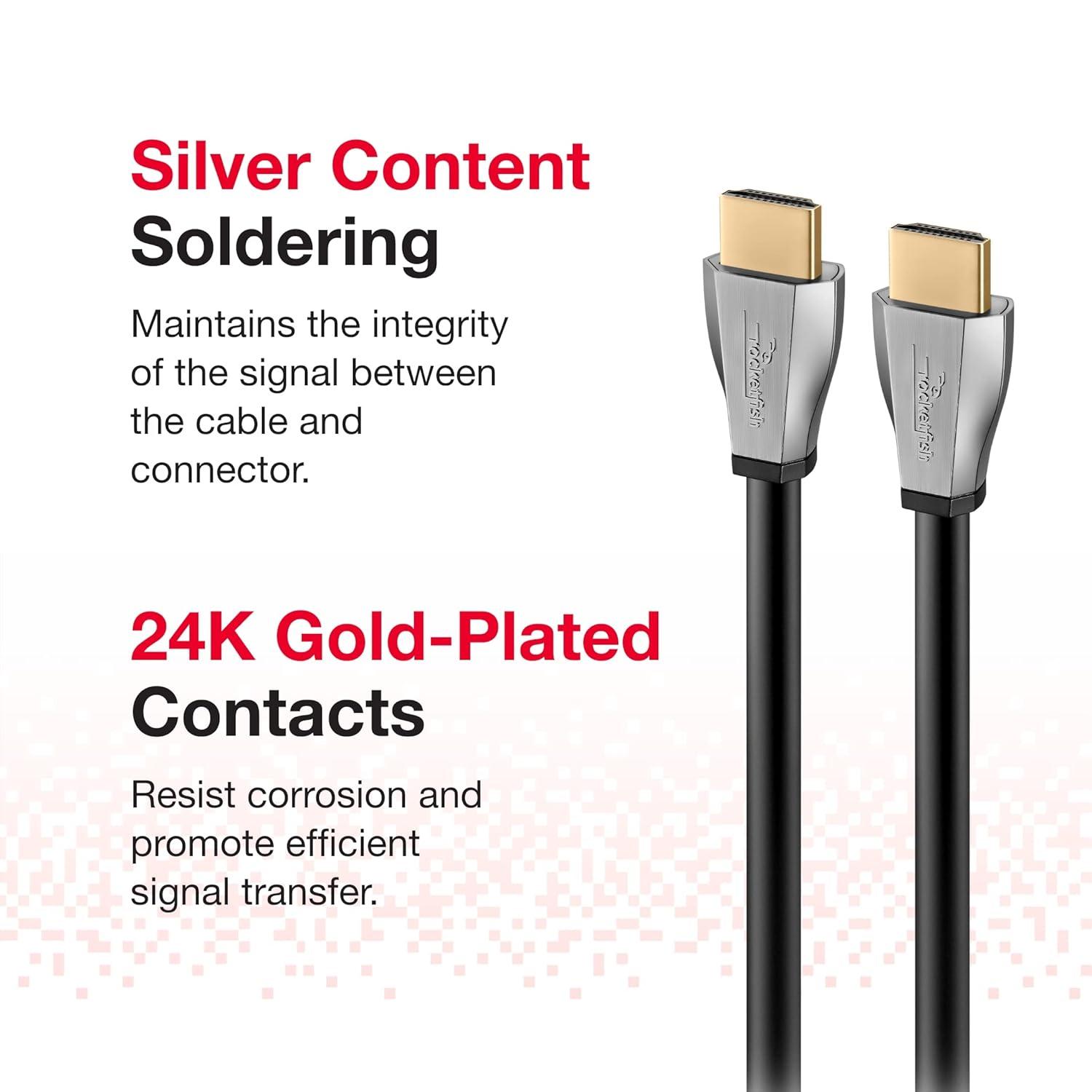 4 ft Black HDMI Cable with Gold Plated Connectors