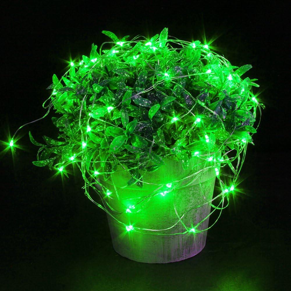 CYLAPEX 6 Pack Blue Fairy Lights Battery Operated Fairy String Lights Firefly Lights LED Starry String Lights 3.3ft 20 LEDs Silvery Copper Wire for Christmas DIY Decoration Costume Wedding Party