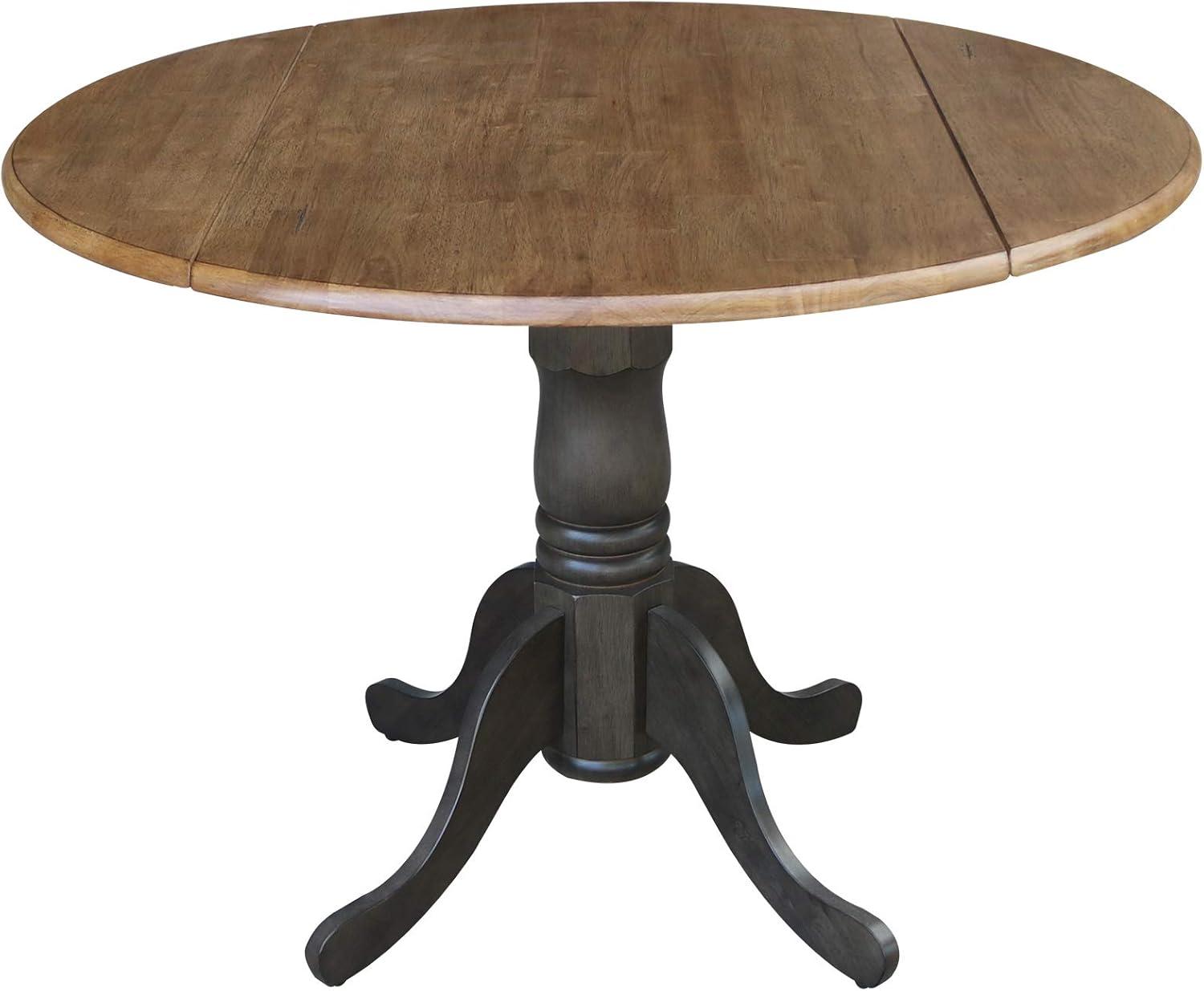 42" Mason Round Dual Drop Leaf Dining Table - International Concepts