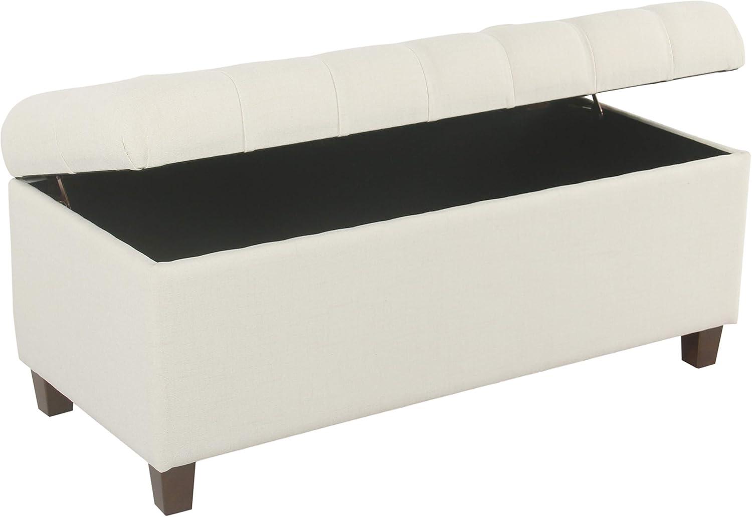 Ainsley Button Tufted Storage Bench - HomePop