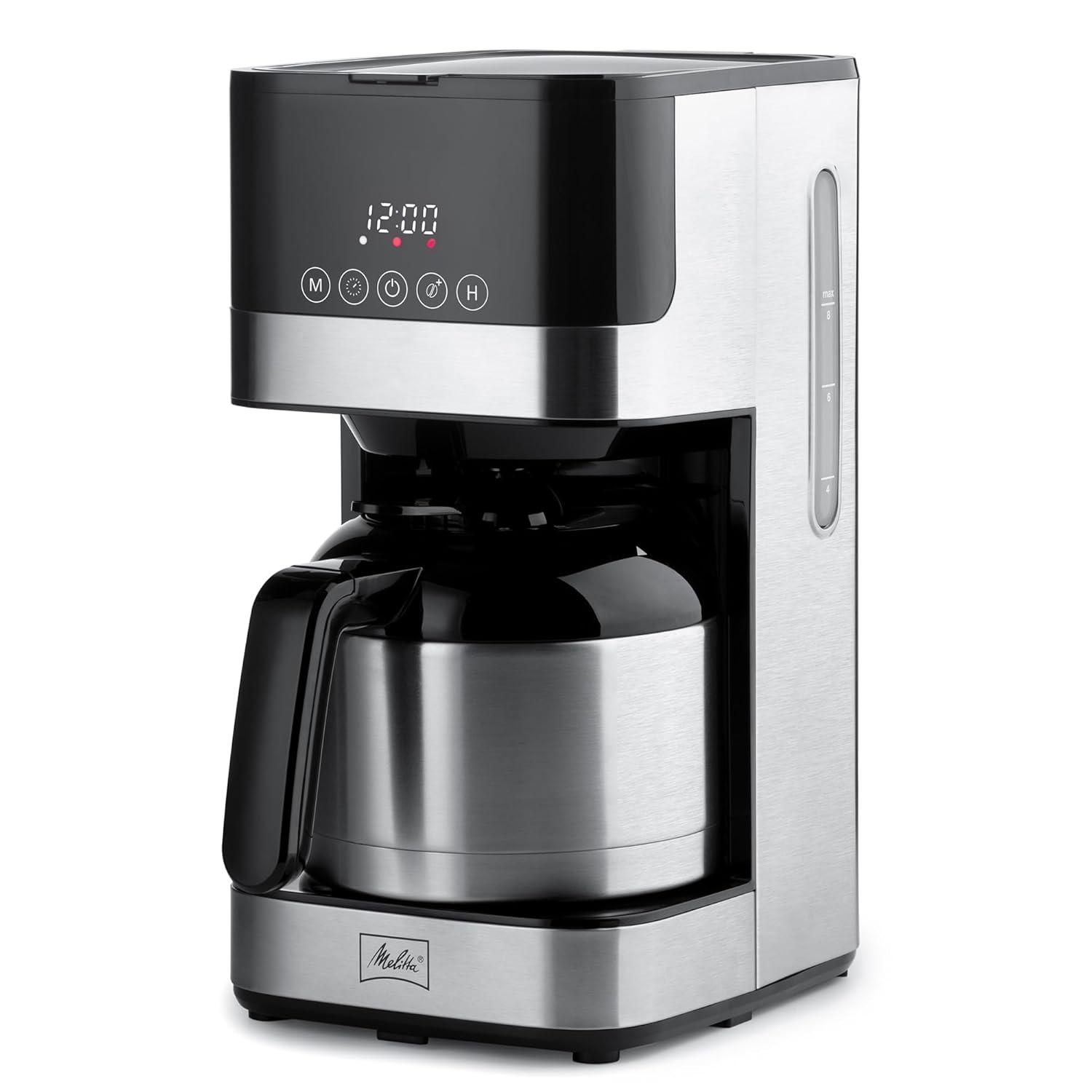 Melitta MCM010PULBK1 Melitta Aroma Tocco 8-cup Drip Coffee Maker With Thermal Carafe And Touch Control Display