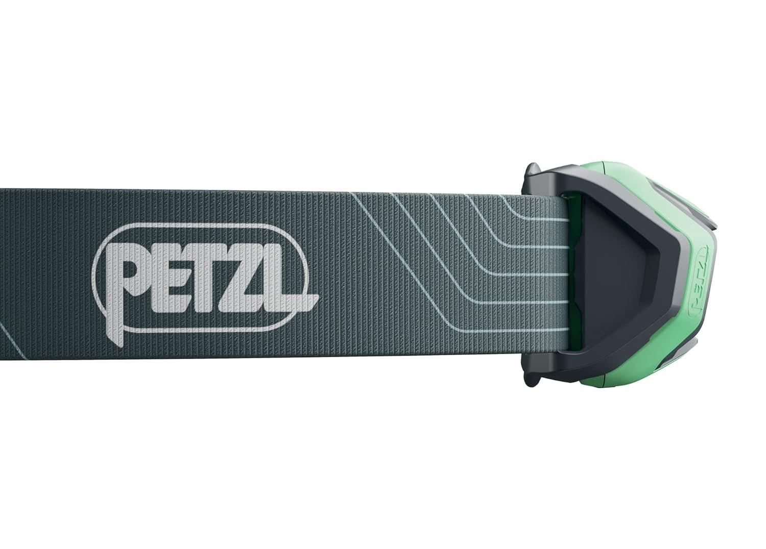 PETZL Tikka Headlamp - Compact 350 Lumen Light with Red Lighting, for Hiking, Climbing, Running, and Camping - Green