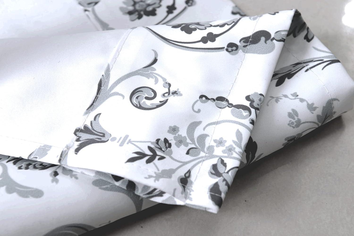 Floral Flower Thermal Insulated Energy Saving Window Curtain Valance for Living Room/Bedroom/Kitchen/Kids Rod Pocket 52 by 18 Inch