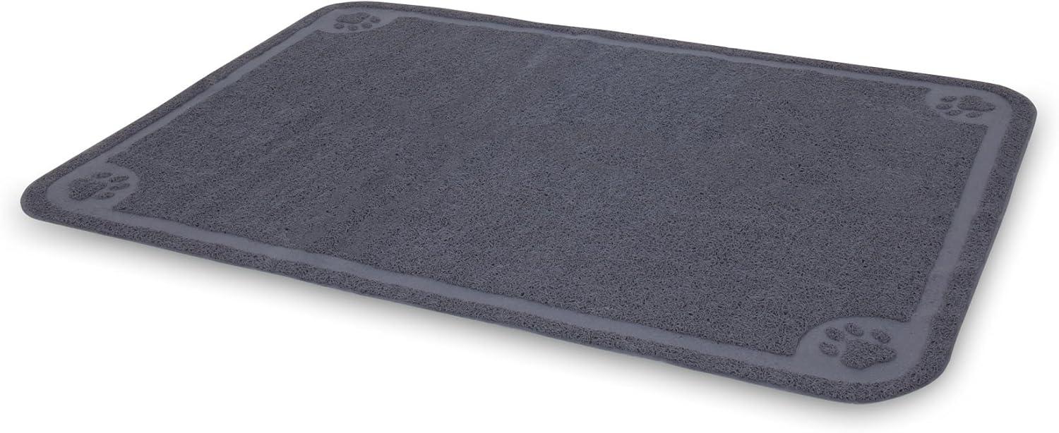 Extra Large Gray Rubberized Cat Litter Catcher Mat