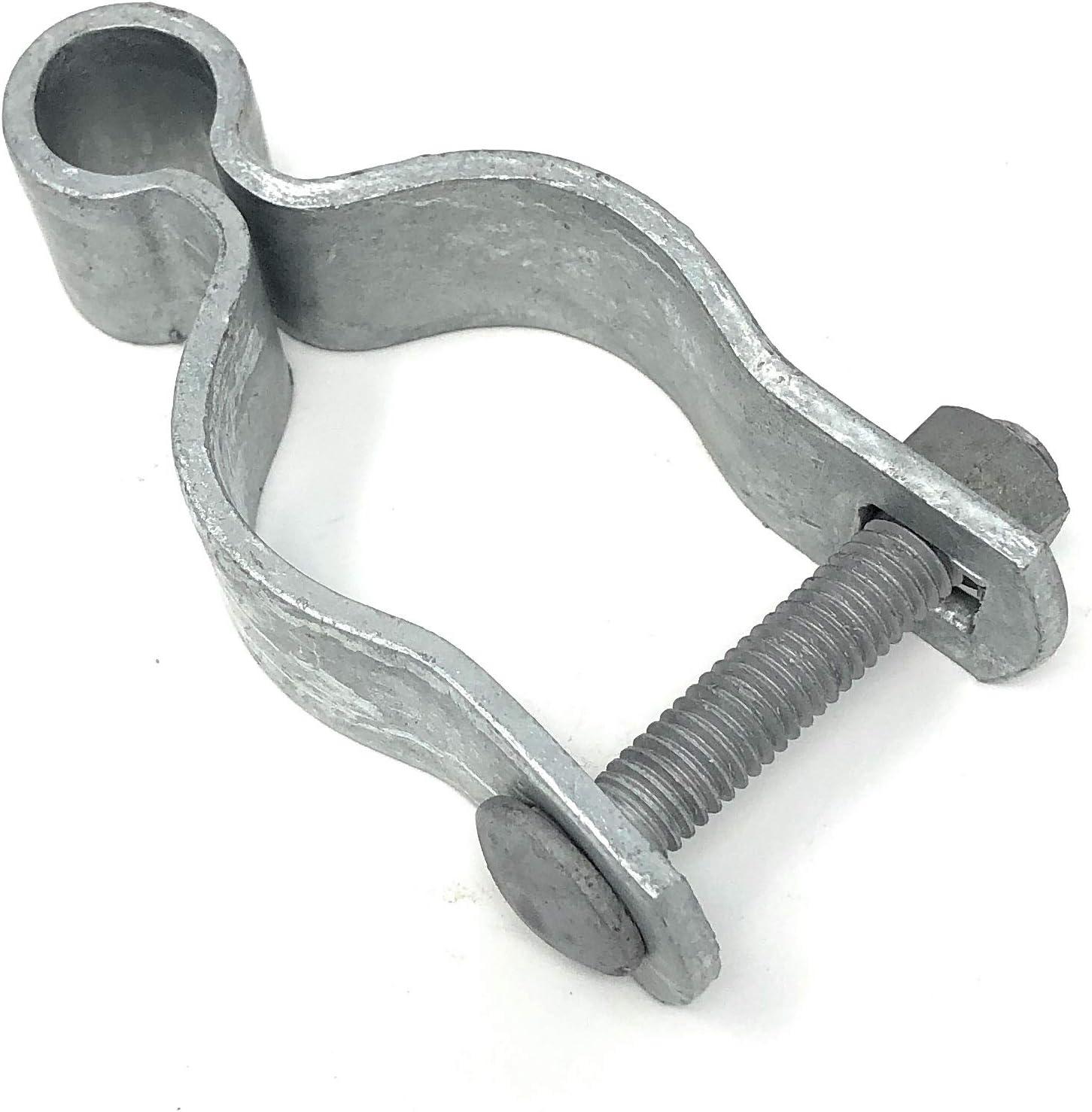 Pressed Steel Chain Link Fence Frame Hinge w/Bolt - (2 Sets Pack) (1-5/8")