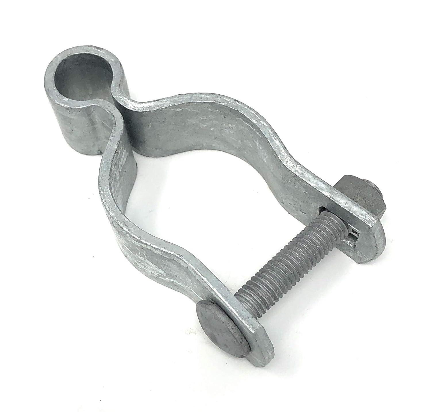 Pressed Steel Chain Link Fence Frame Hinge w/Bolt - (2 Sets Pack) (1-5/8")