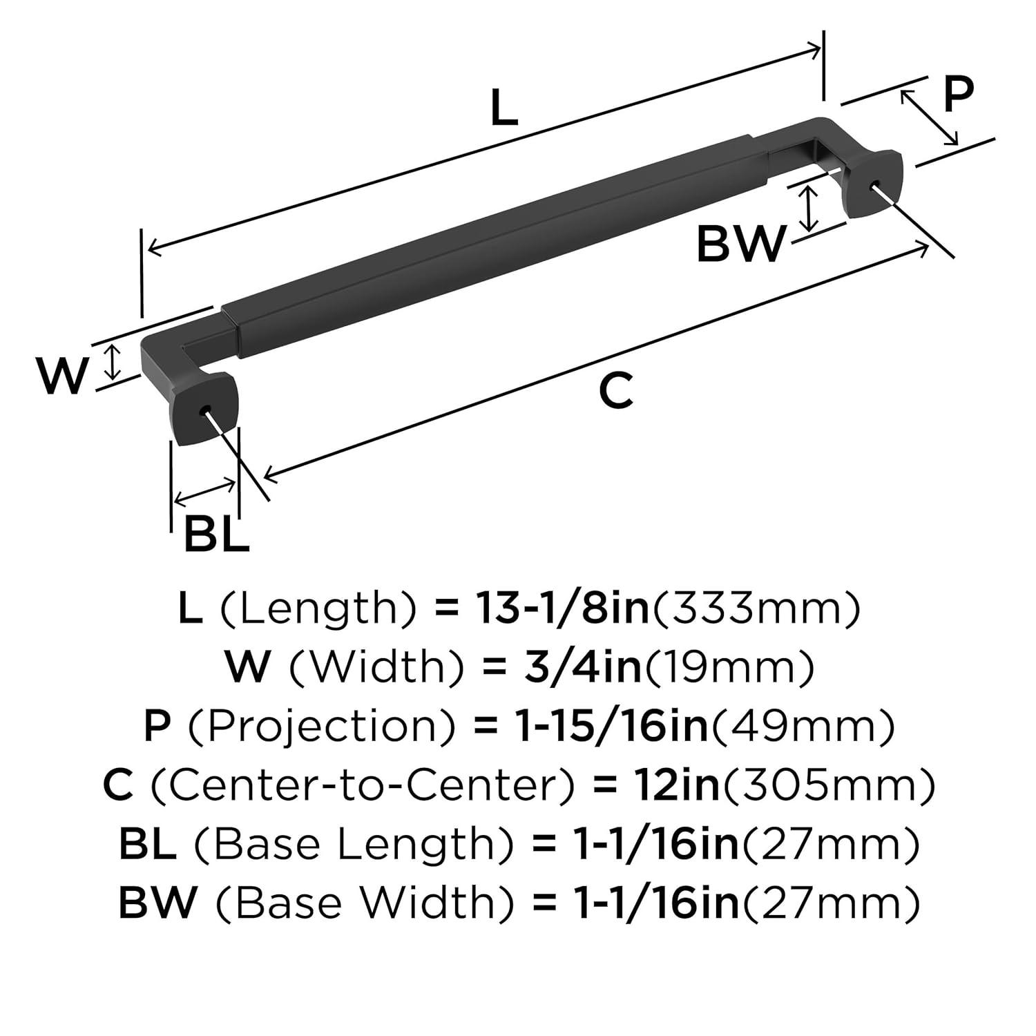 Stature 12" Center to Center Appliance Pull