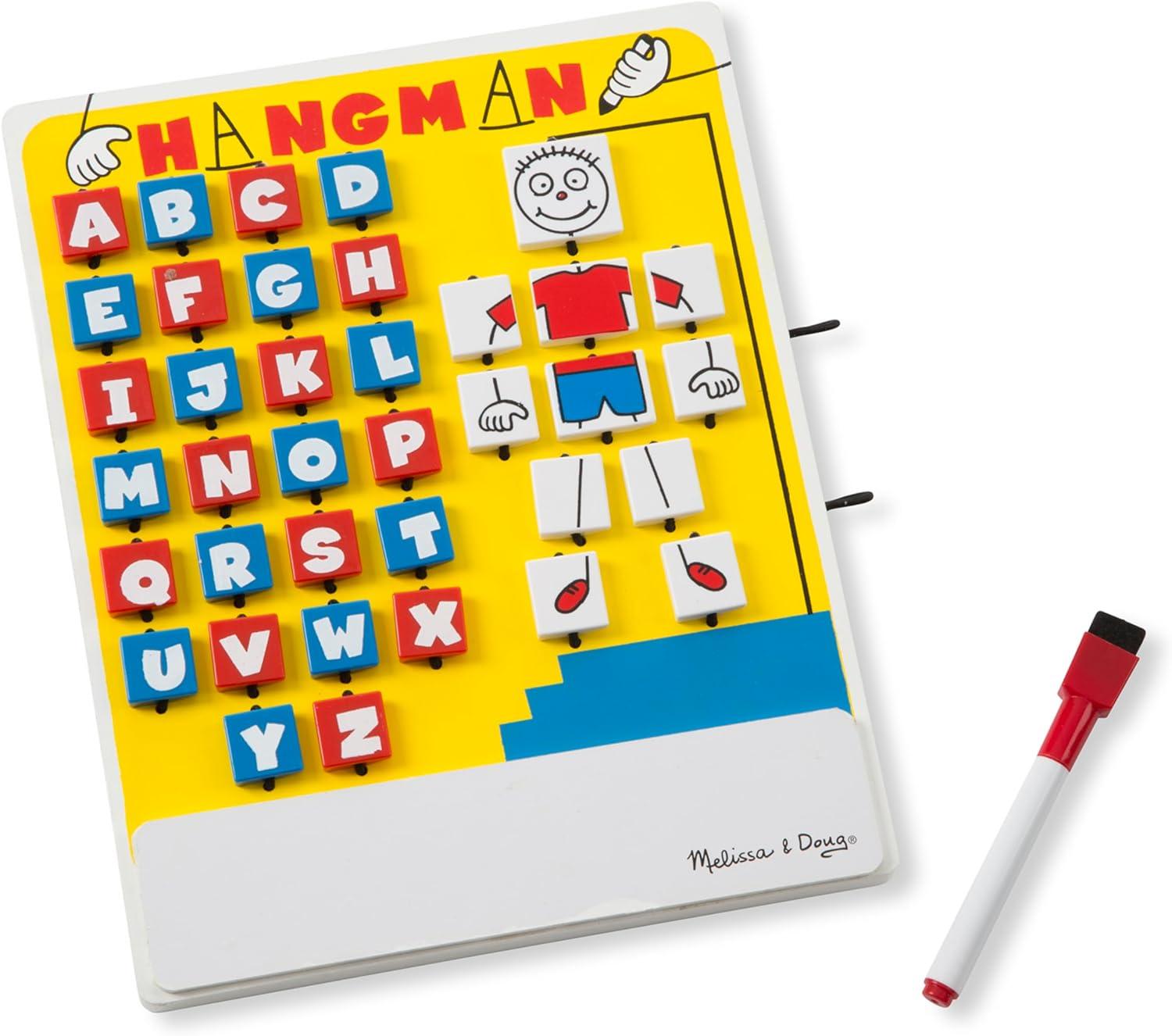 Melissa & Doug Flip to Win Travel Hangman Game - White Board, Dry-Erase Marker