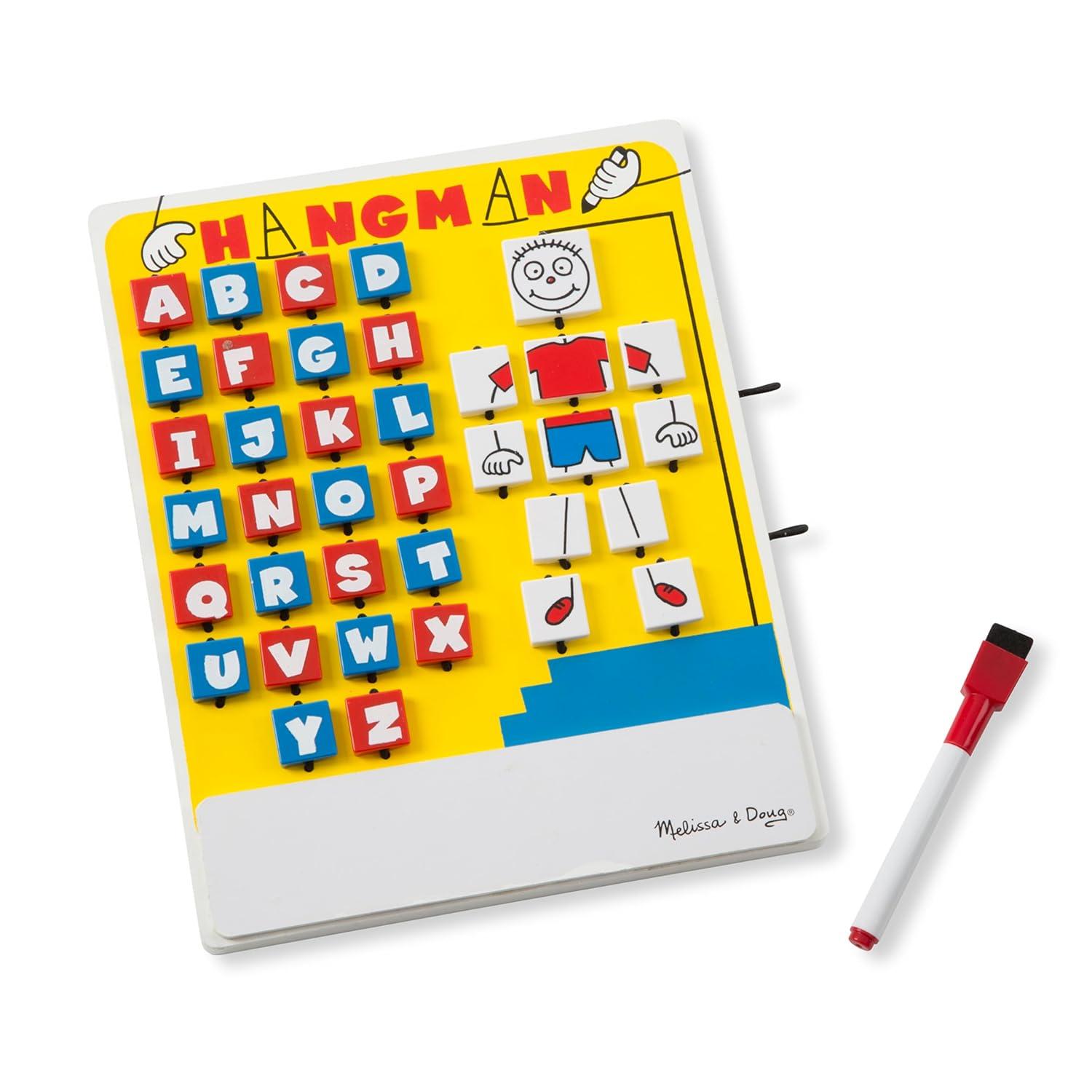 Melissa & Doug Flip to Win Travel Hangman Game - White Board, Dry-Erase Marker