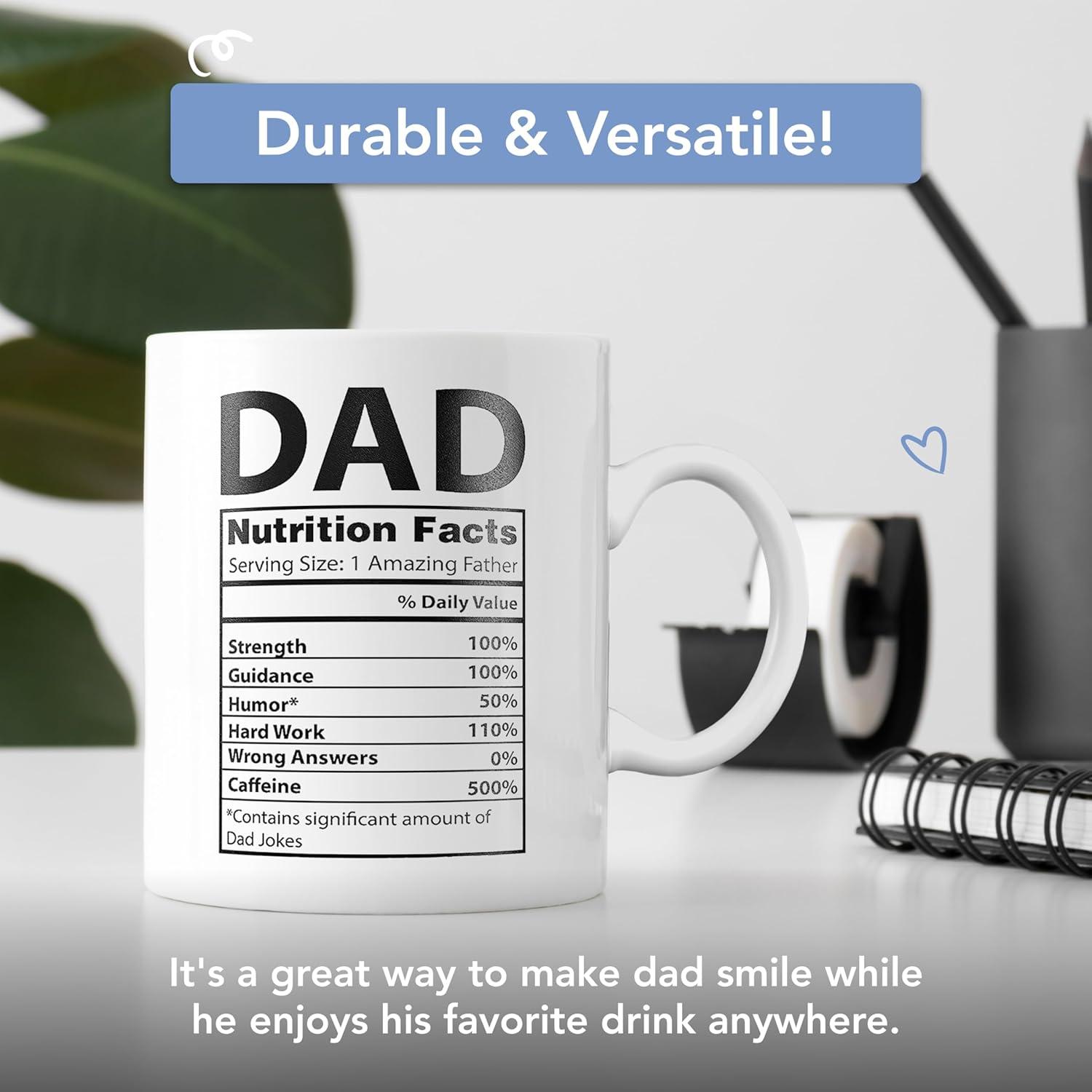 Light Autumn Changing Color Mugs - Heat Change Mug for Dad - Gifts from Daughter - Thermal Heat Activated, Battery - Dad Birthday Gifts for Dad