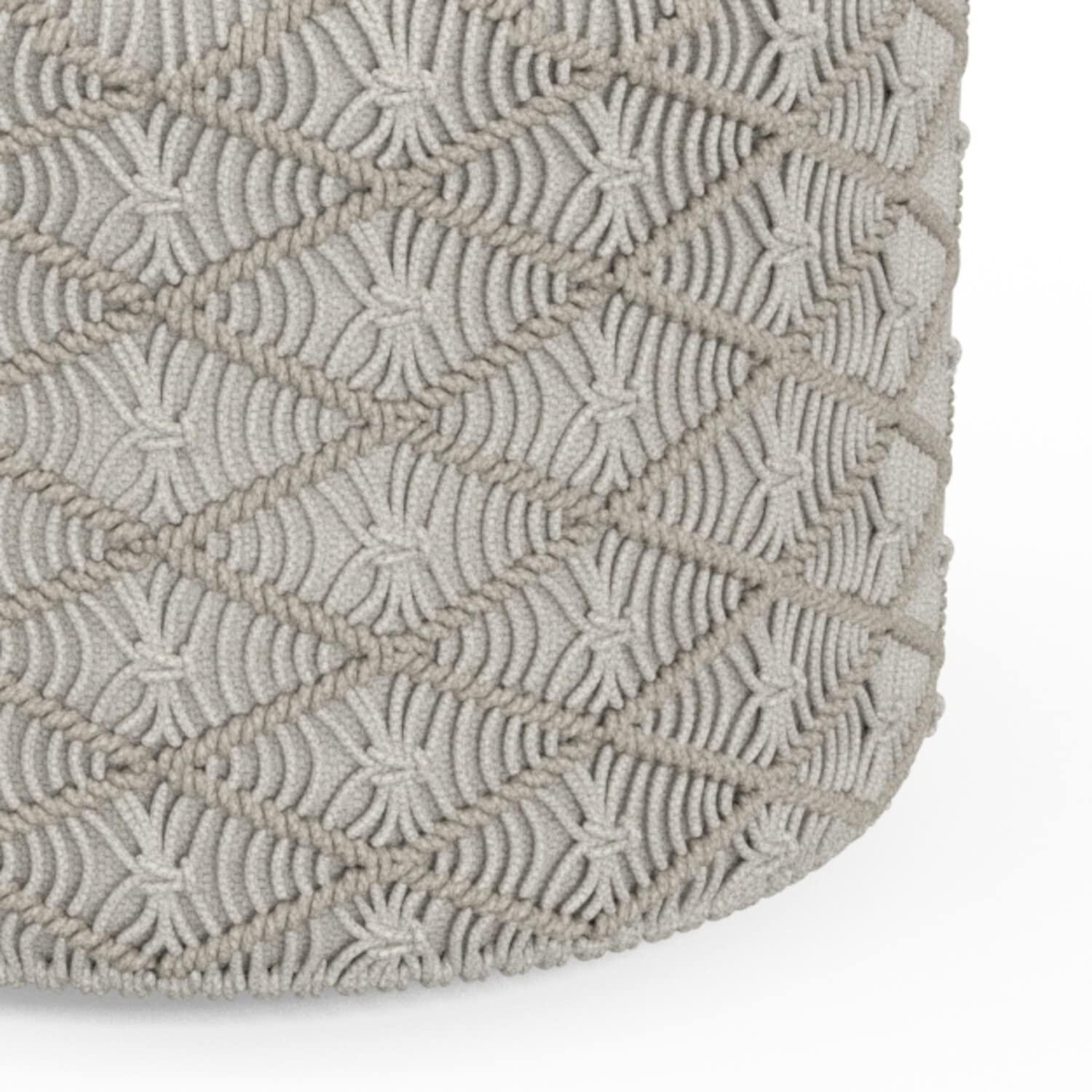 Simpli Home Coates Upholstered Pouf