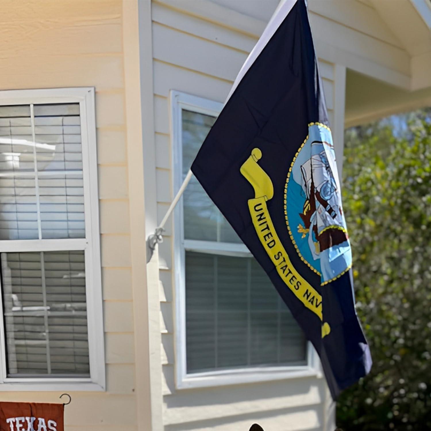 Outside US Navy 3x5 Outdoor Flag USA American Veteran Gift Garden Flags Military Decor