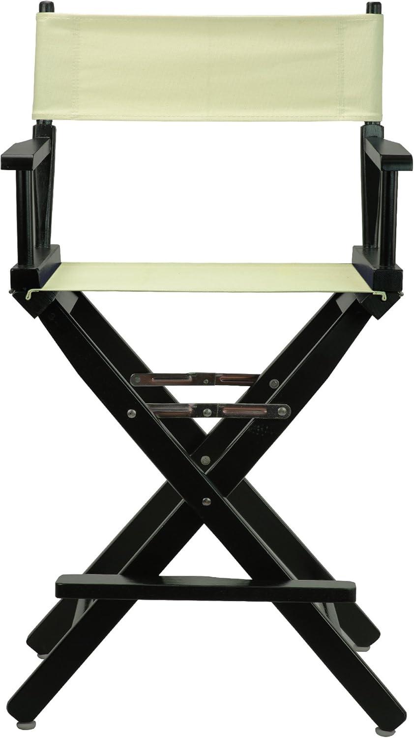 Casual Home 24" Director's Chair Black Frame-with Wheat Canvas, Counter Height
