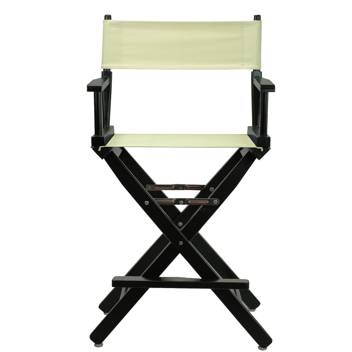 Casual Home 24" Director's Chair Black Frame-with Wheat Canvas, Counter Height