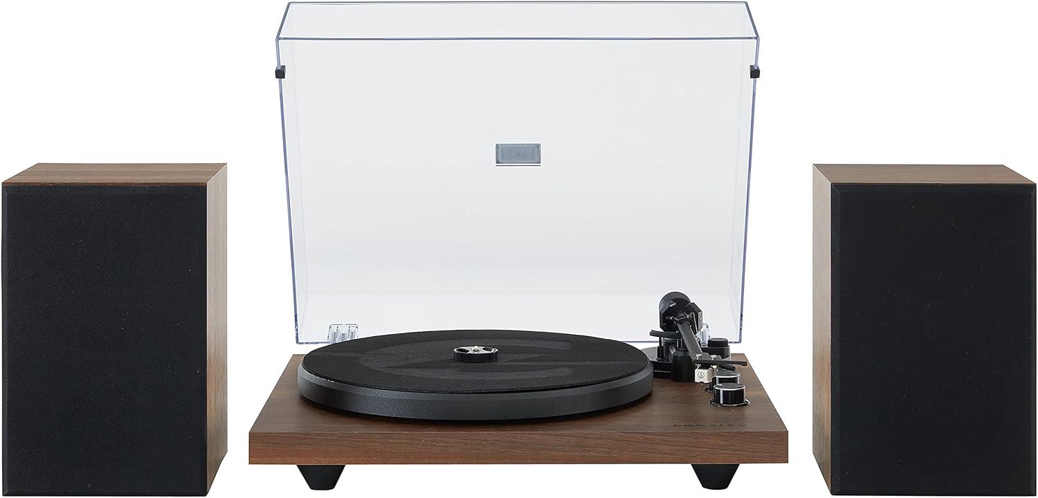 Crosley C62 Record Player & Speakers Shelf System